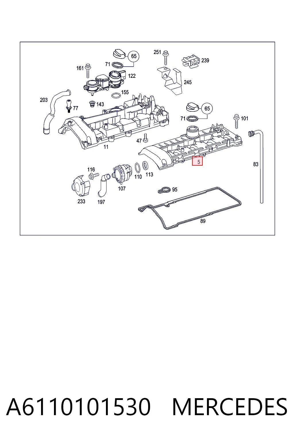 A6110101530 Mercedes