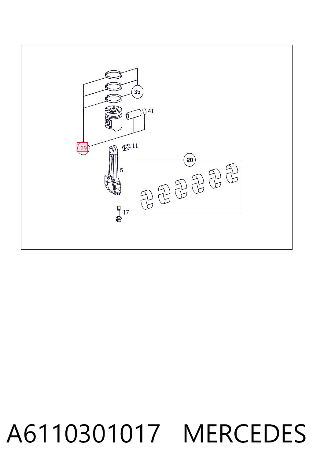 Купить 45900 Mahle Original Поршень на 1 цилиндр