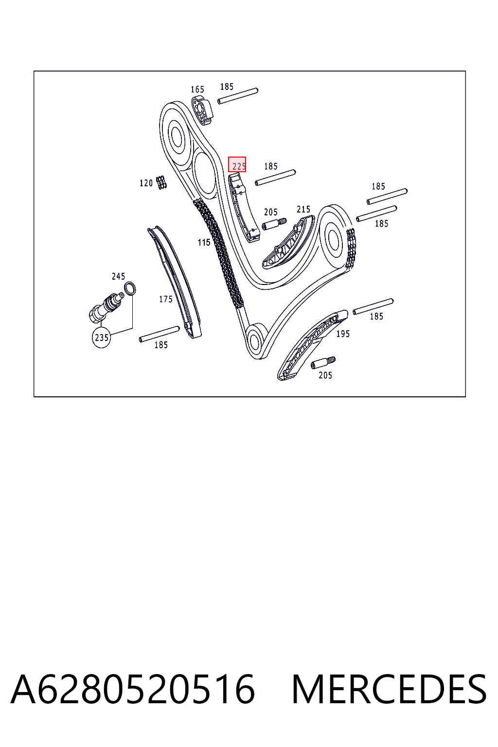  Mercedes 6280520216 цена, от 15.19 USD