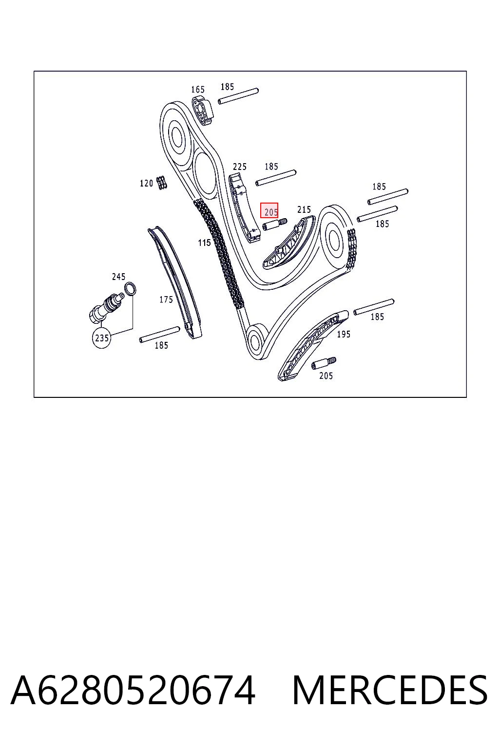 A6280520674 Mercedes