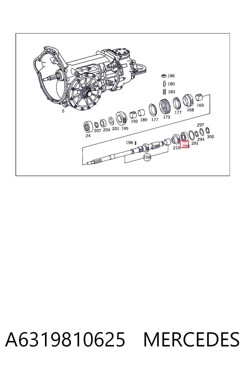 A6319810625 Mercedes