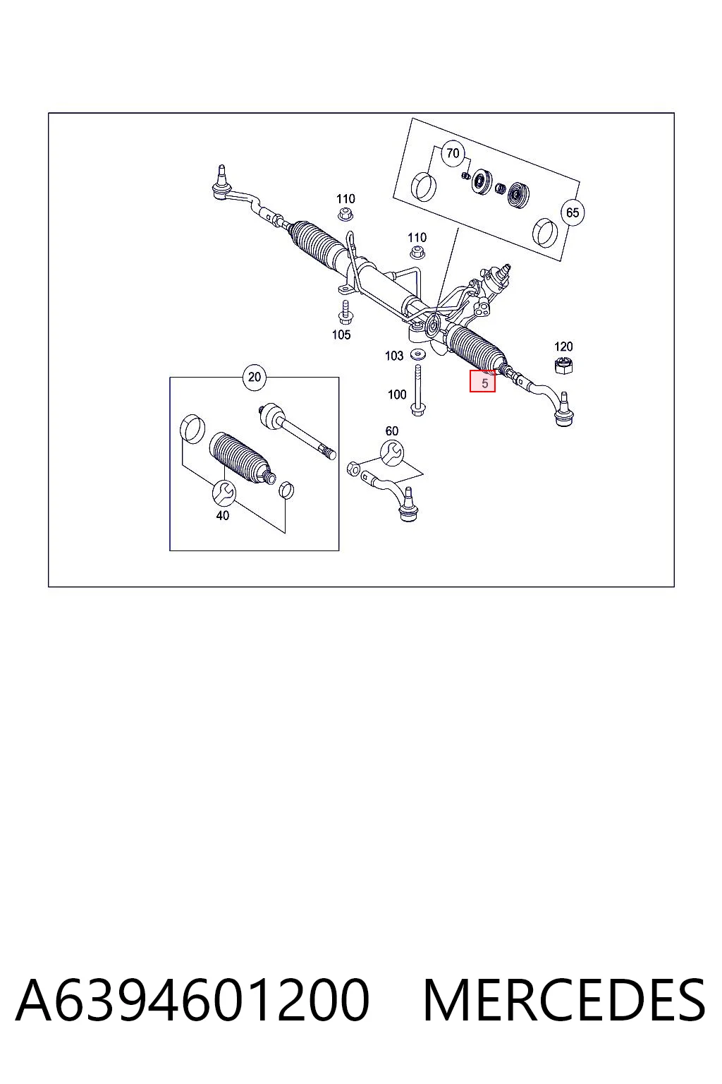A6394601200 Mercedes Управление рулевое в сборе