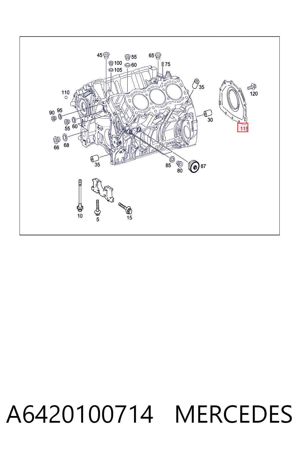 Сальник коленвала задний K68006029AA Fiat/Alfa/Lancia