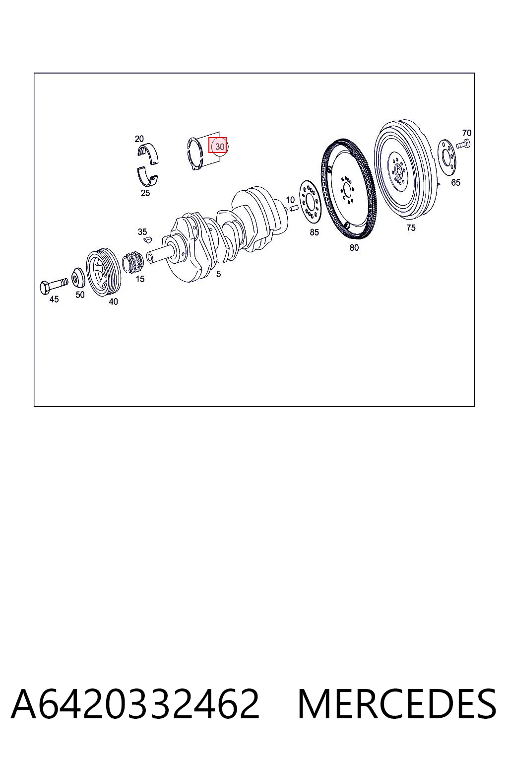 Упорное полукольцо коленчатого вала, компект Mahle Original 001AS21149000 цена, от 25.82 USD