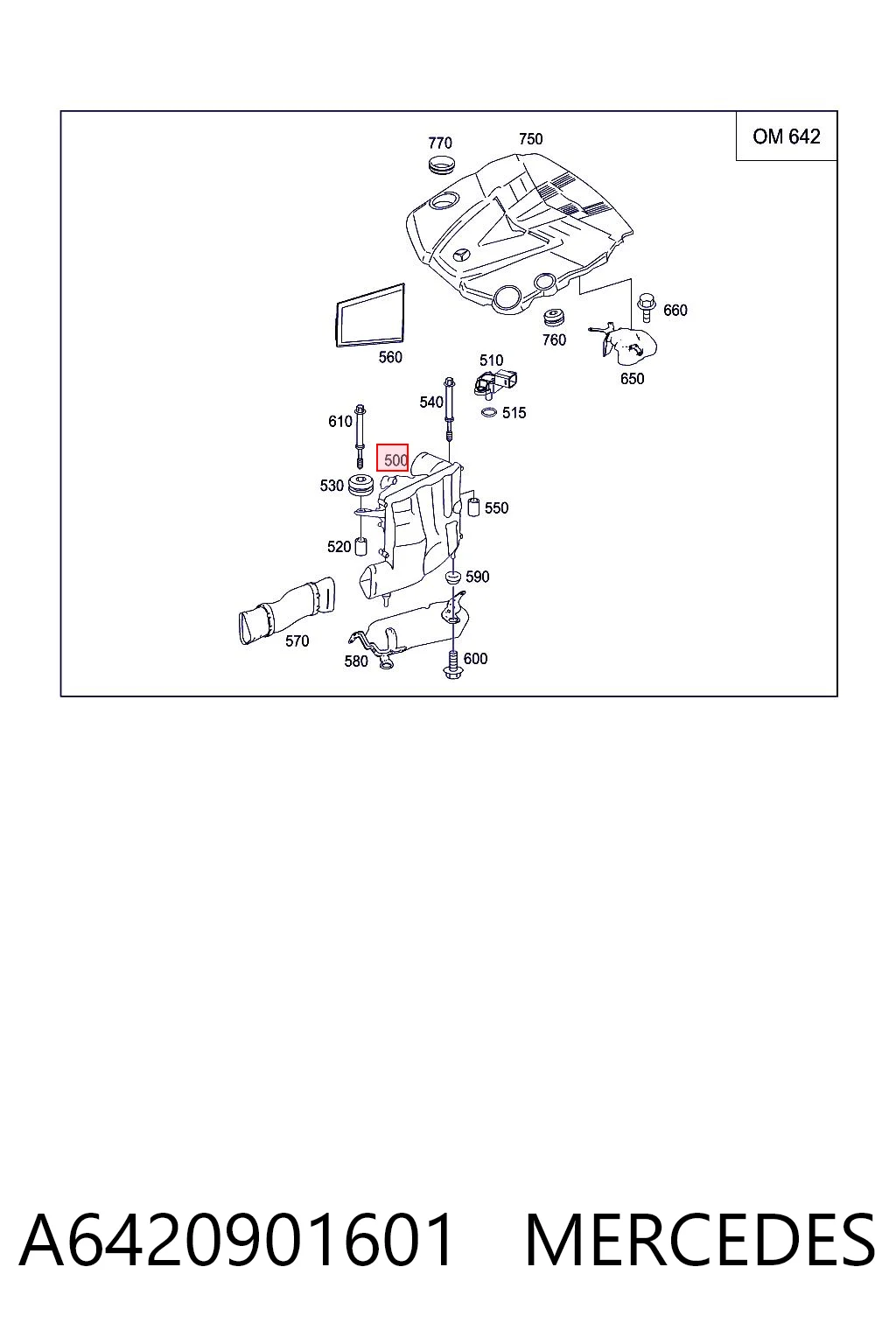 Фильтр воздушный MERCEDES A6420901601