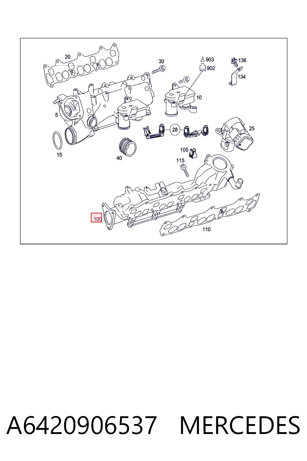 Коллектор впускной левый Chrysler 68030168AA цена, от 607.72 USD