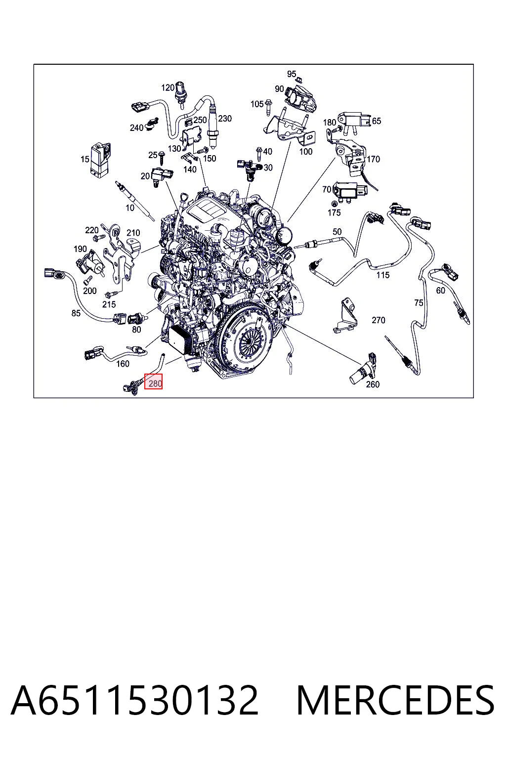 Датчик уровня масла двигателя Mercedes E универсал (S213) (2016 - 2023) цена, от 15.29 USD