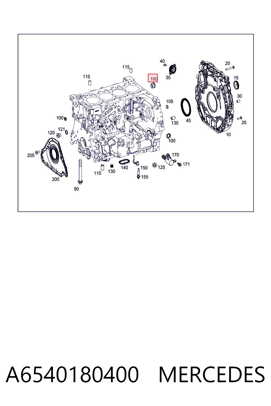 A6540180400 Mercedes