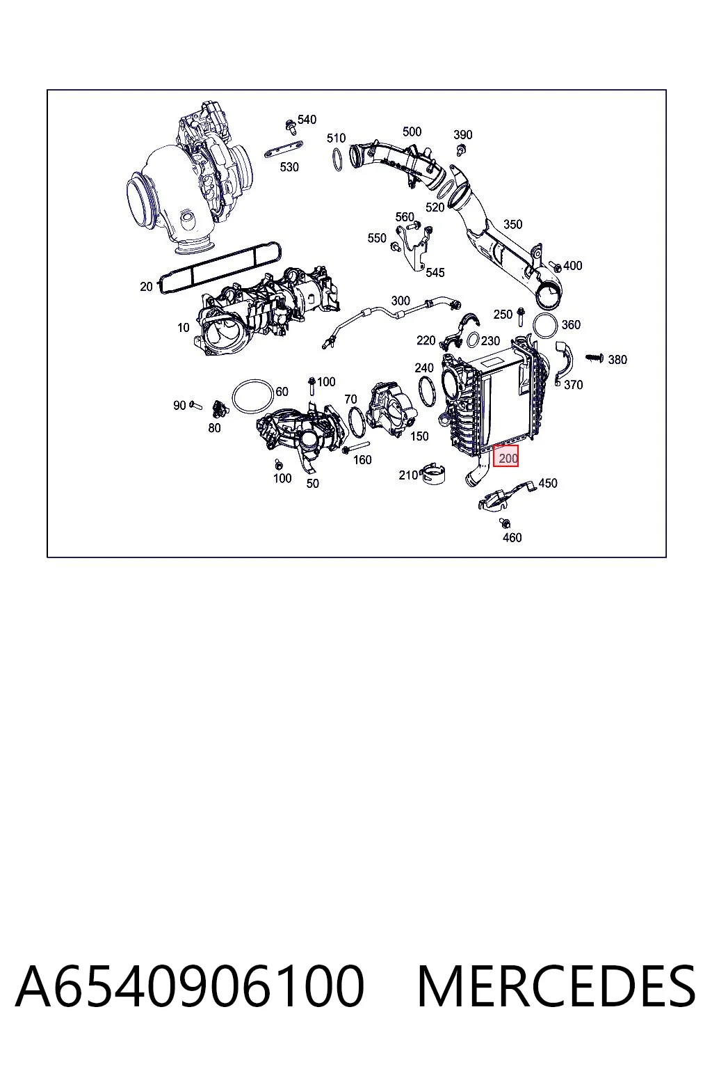 Радиатор интеркуллера Mahle Original CI737000P