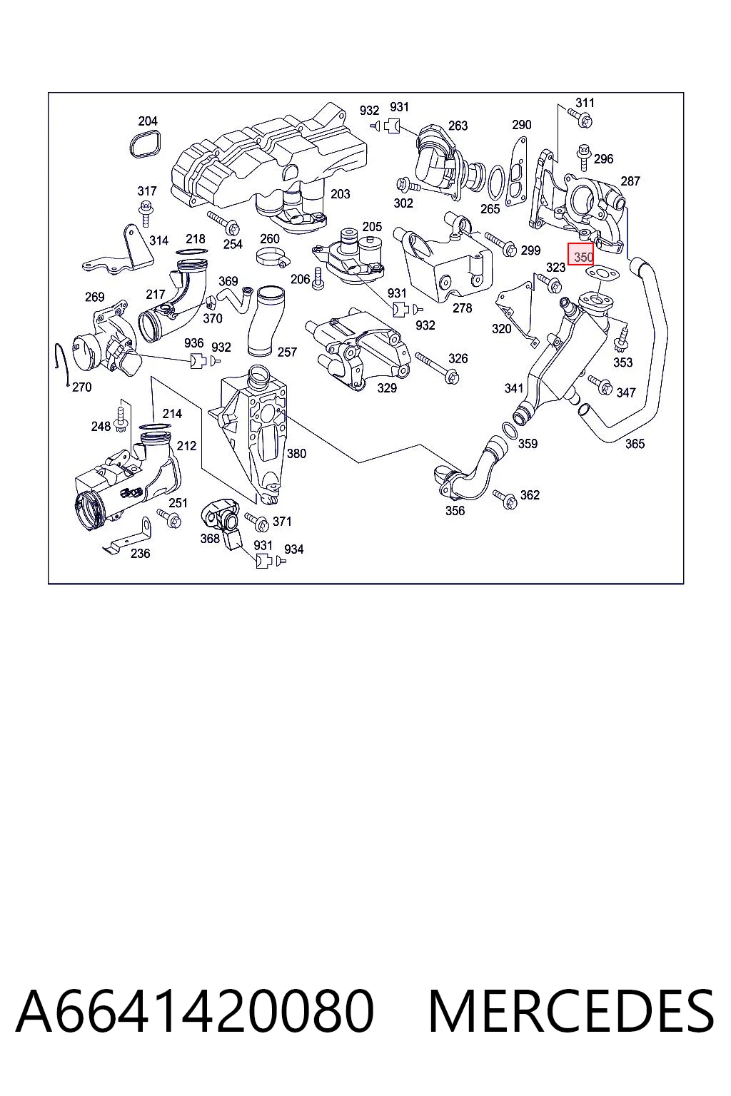 504341194 Iveco Прокладка EGR клапана рециркуляции