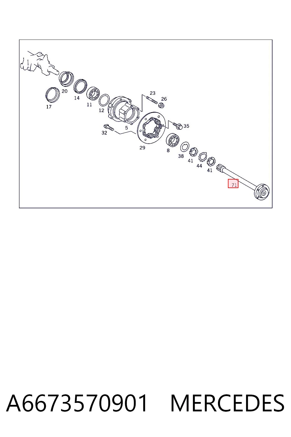 A6673570901 Mercedes