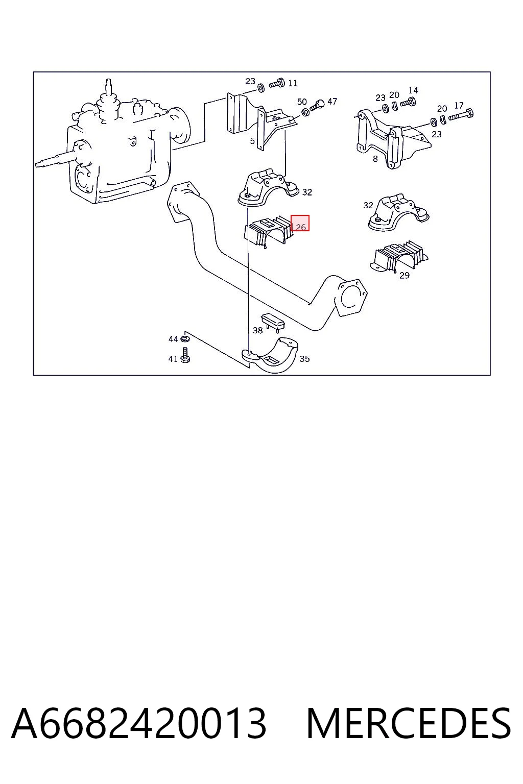  Подушка коробки передач Mercedes Benz Truck TRUCK T2/LN1 