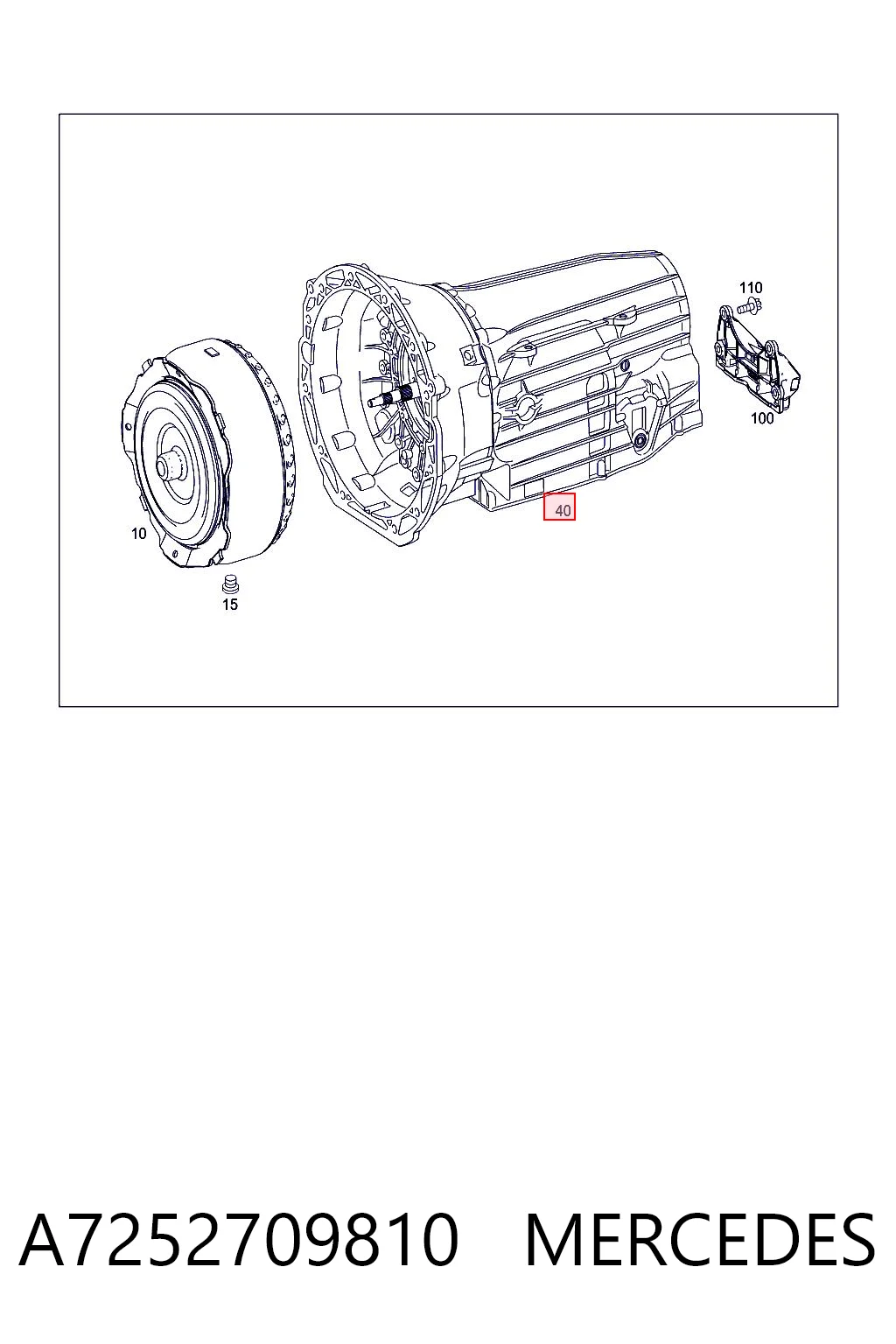 Коробка передач автомат Mercedes E универсал (S213) (2016 - 2023) цена, от 783.05 USD