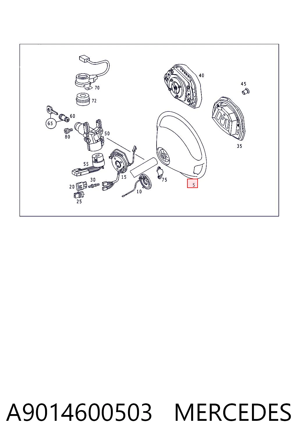 Колесо рулевое на Mercedes Sprinter I 3-t 903