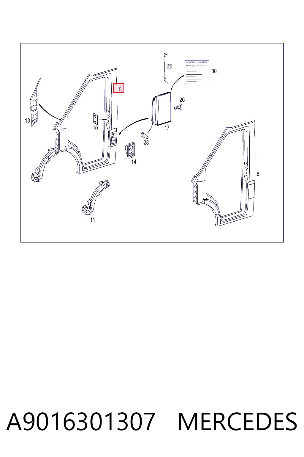 A9016301307 Mercedes