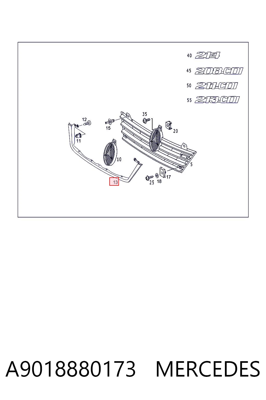 Молдинг решетки радиатора нижний Polcar 506406Q цена, от 17.53 USD