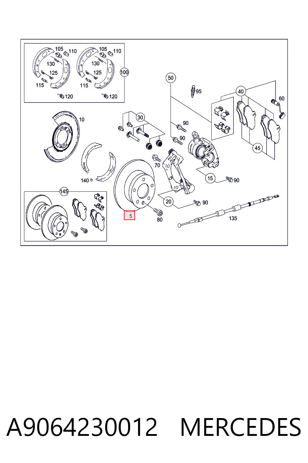 A9064230012 Mercedes Дисковый тормоз