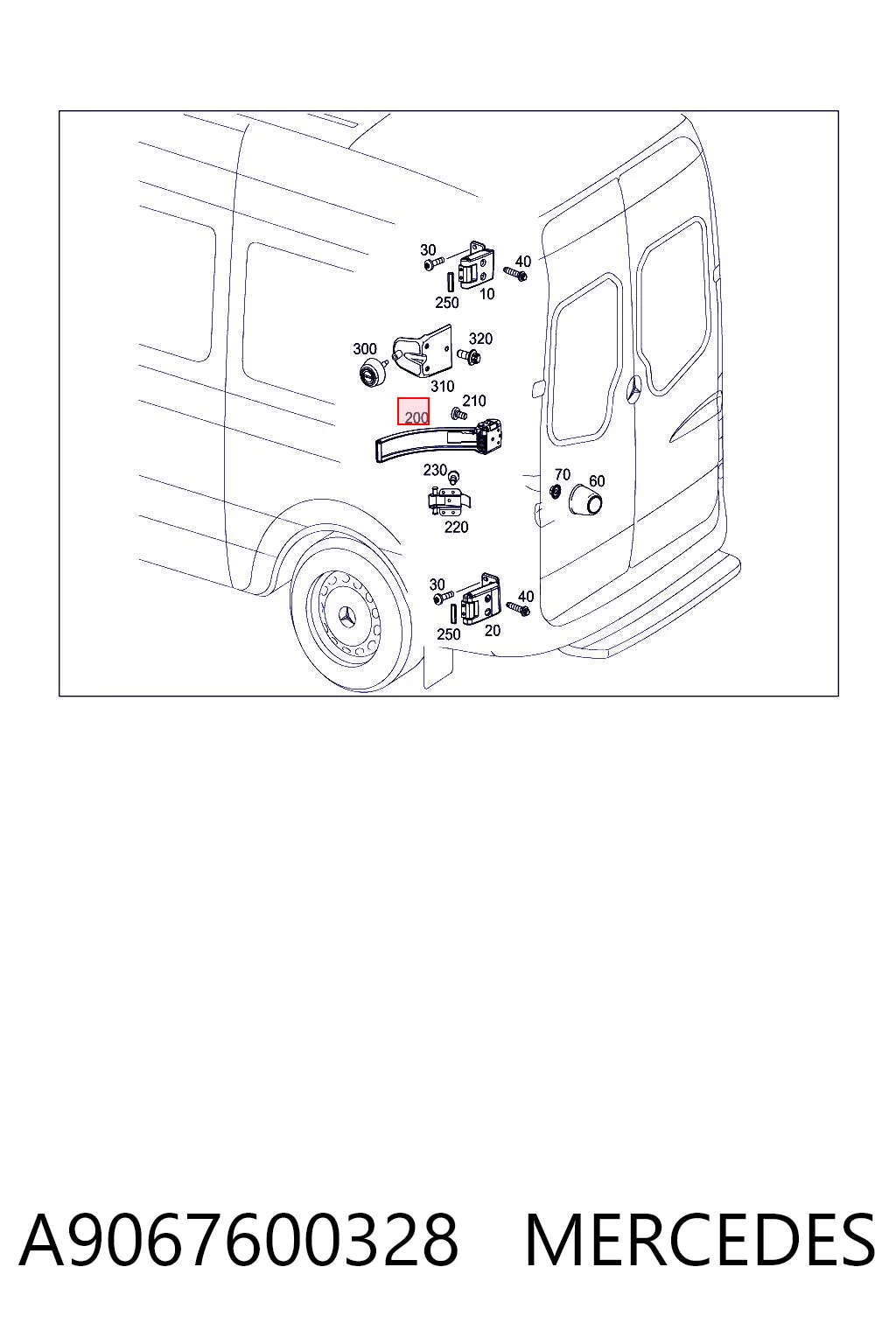 A9067600328 Mercedes Ограничитель подъема платформы