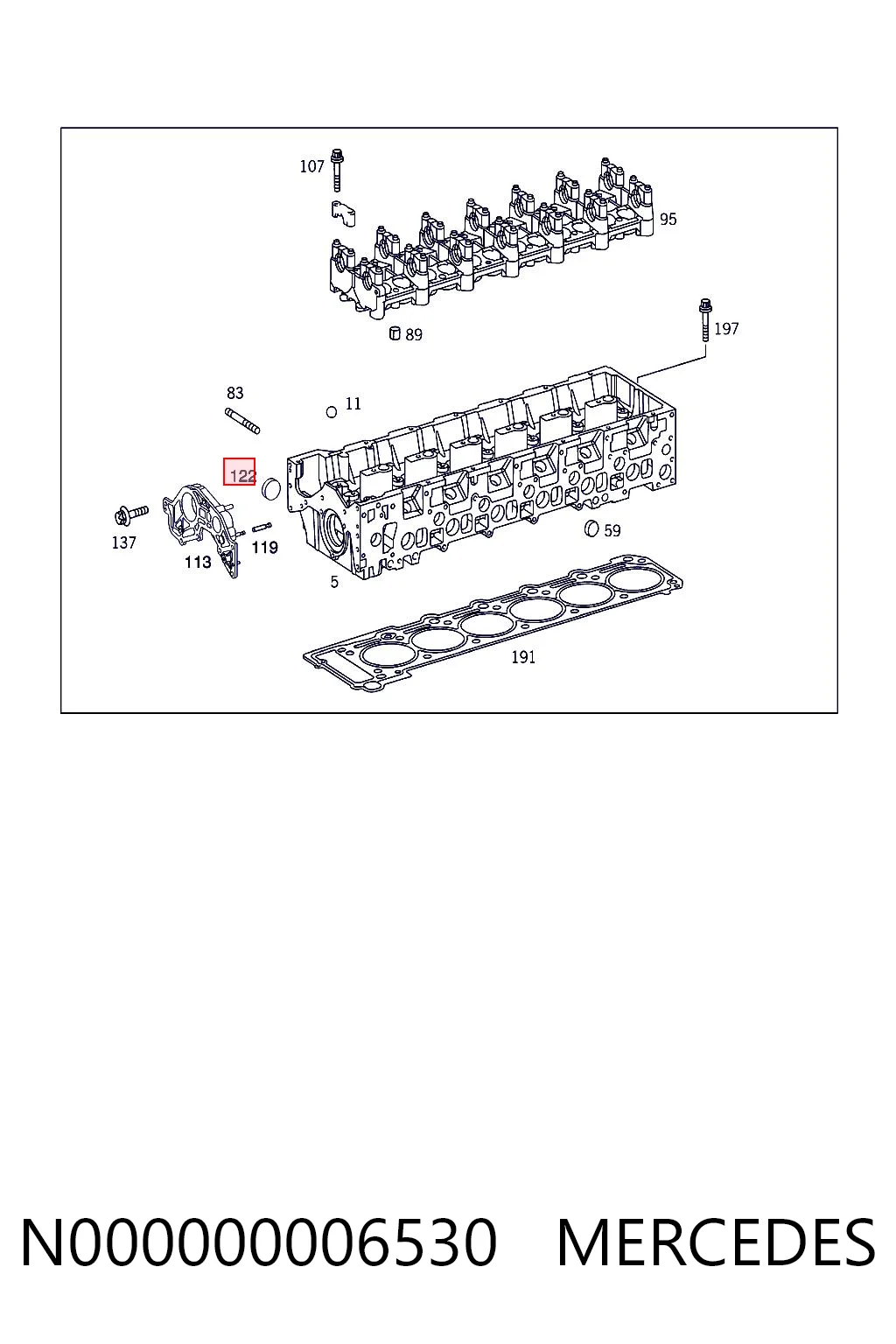 Заглушка ГБЦ 267120 Trucktec