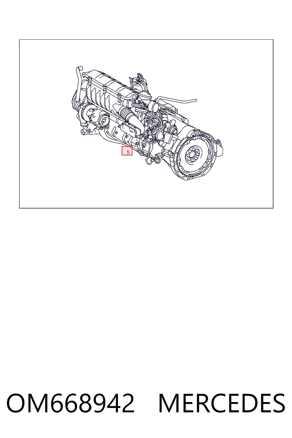 OM668942 Mercedes Мотор в сборе