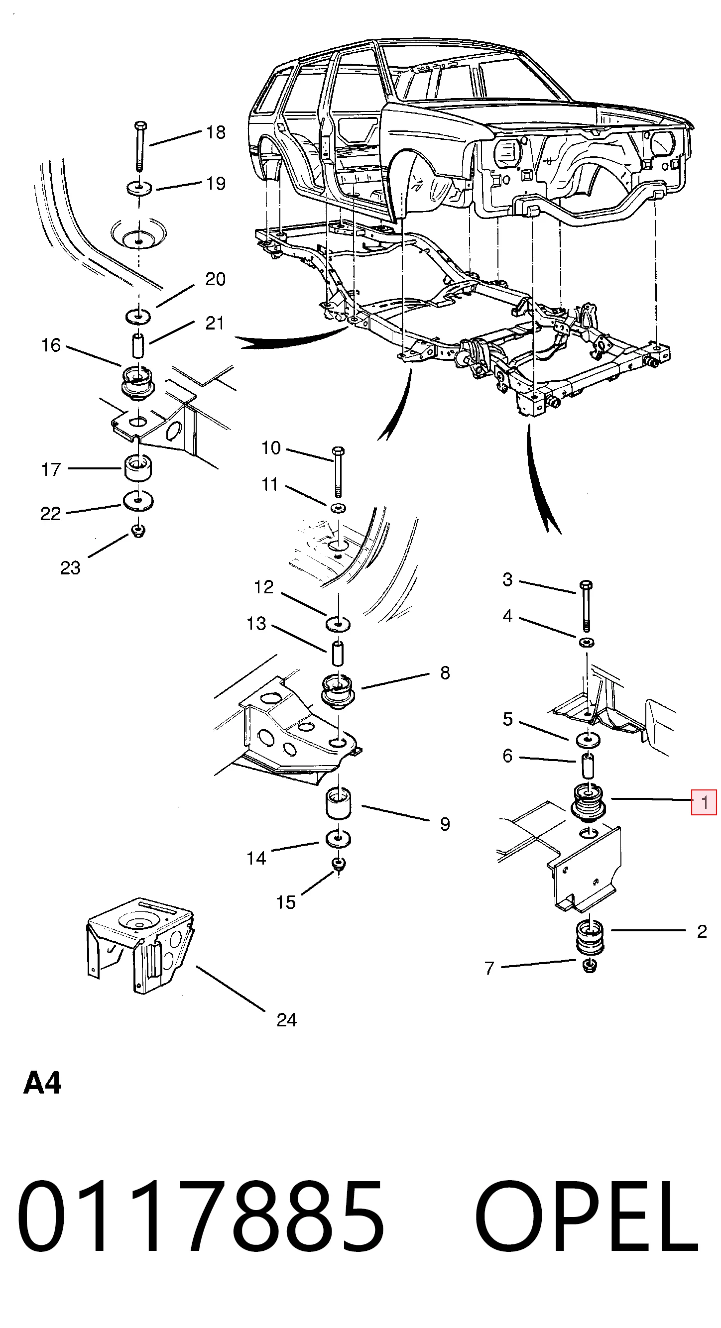 8943251552 Honda Крепление платформы