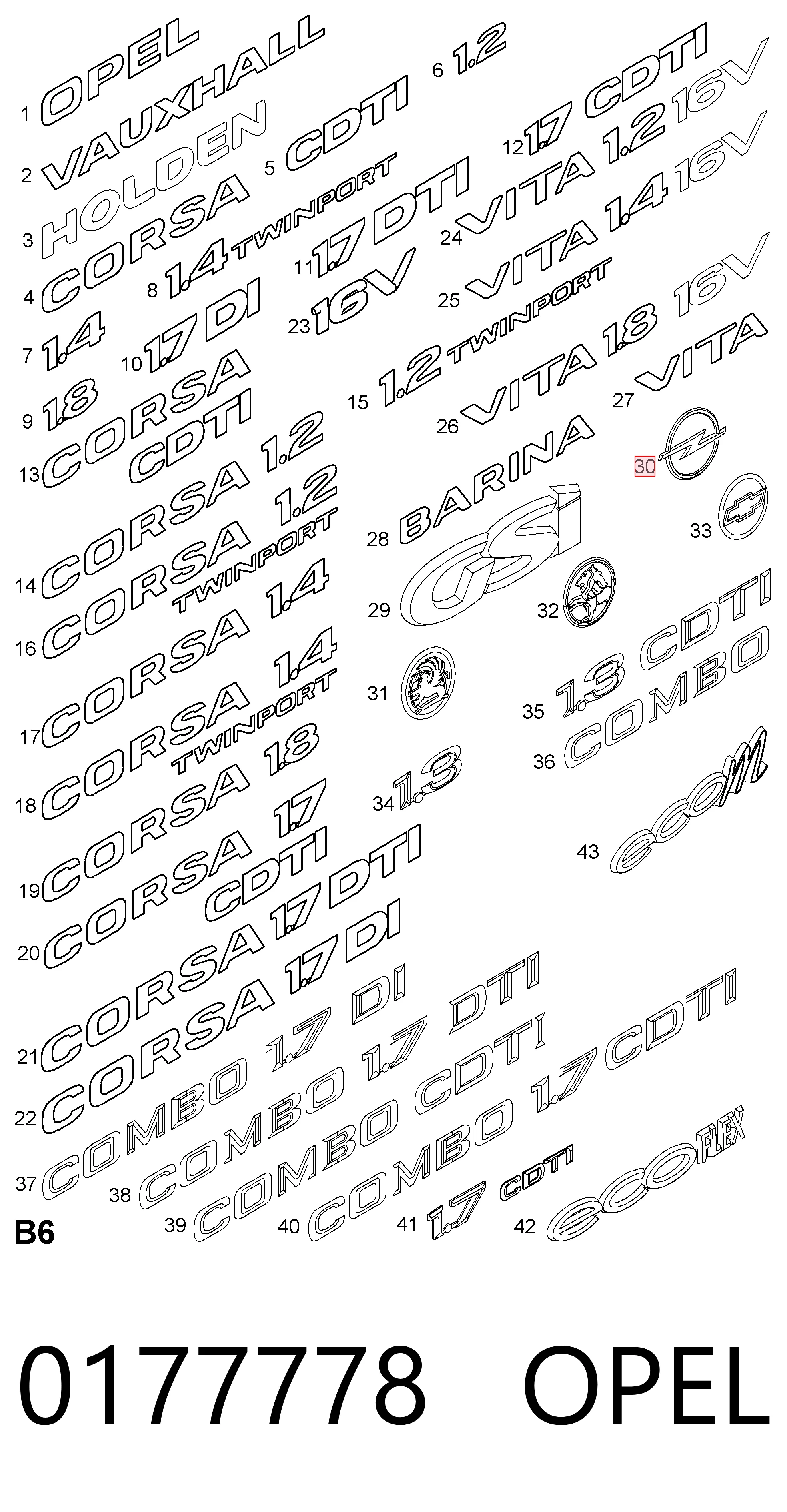 0177778 Opel
