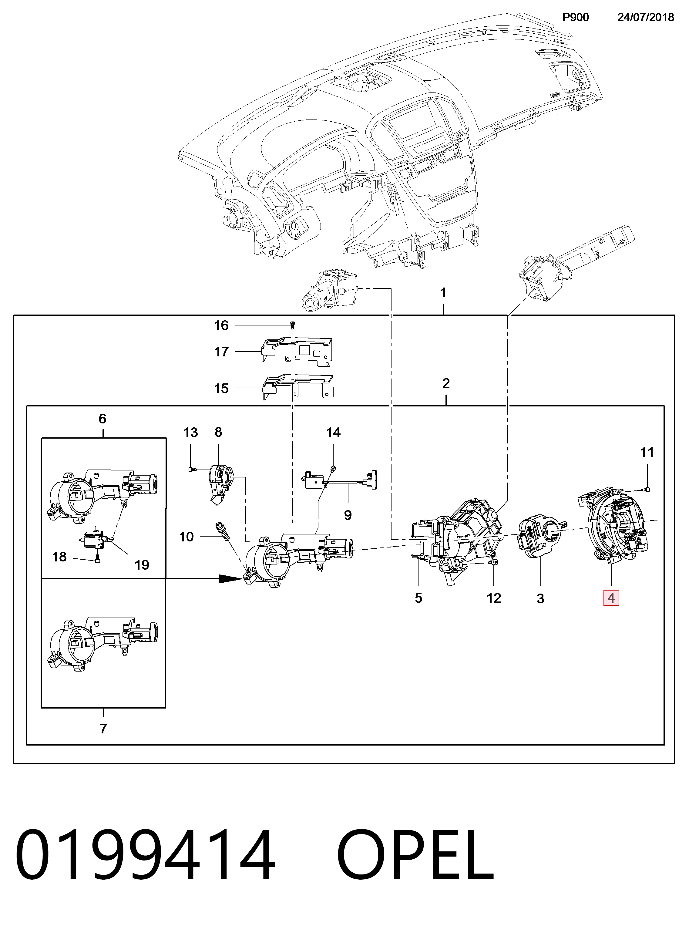 Шлейф руля 30959225 AND