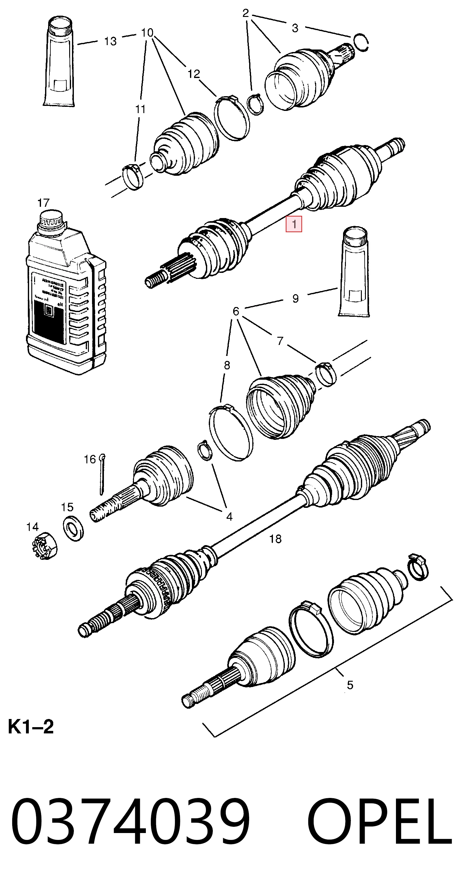 Левая полуось Maxgear 490465