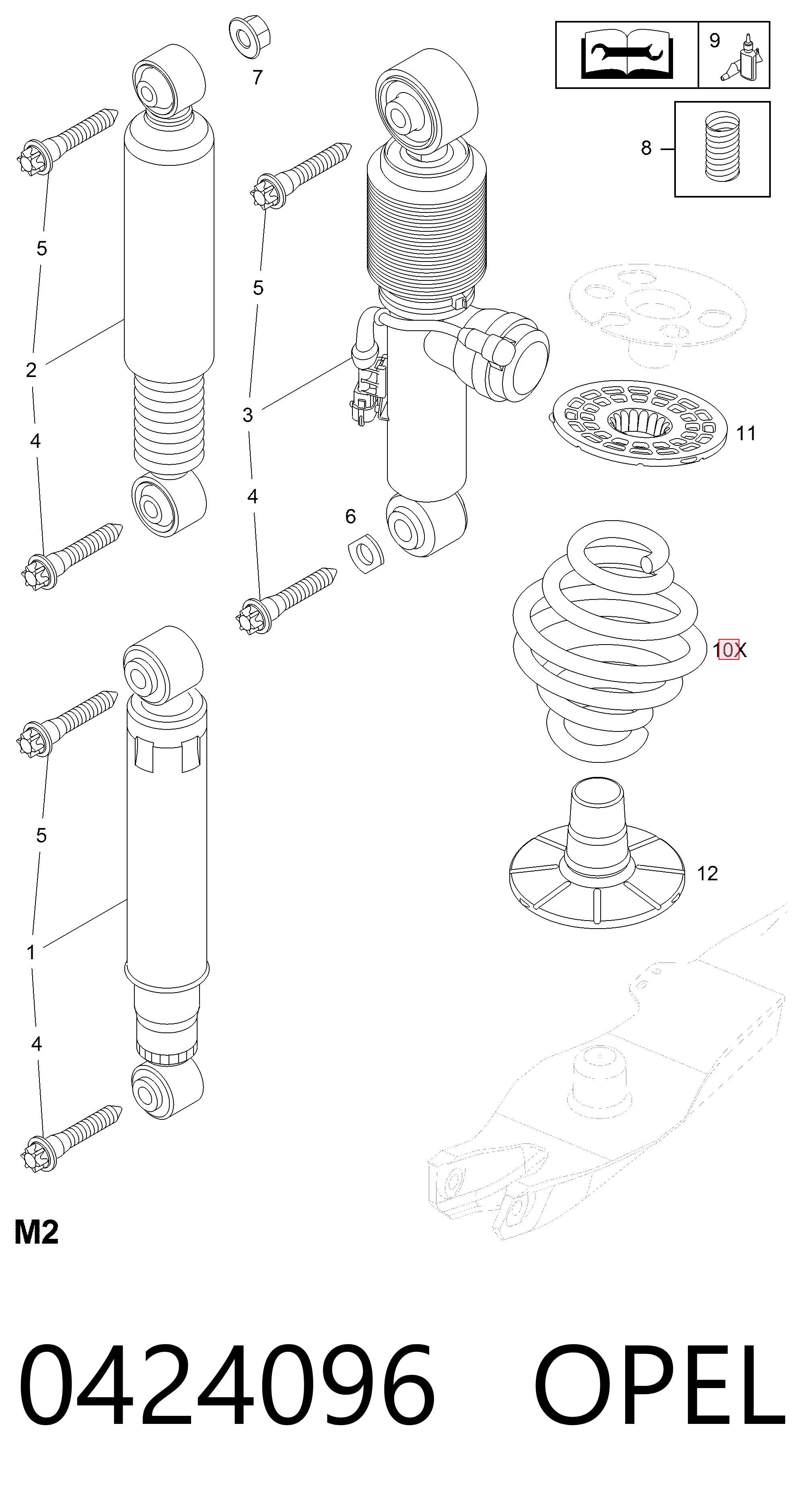 93179324 Peugeot/Citroen Пружина подвески задняя