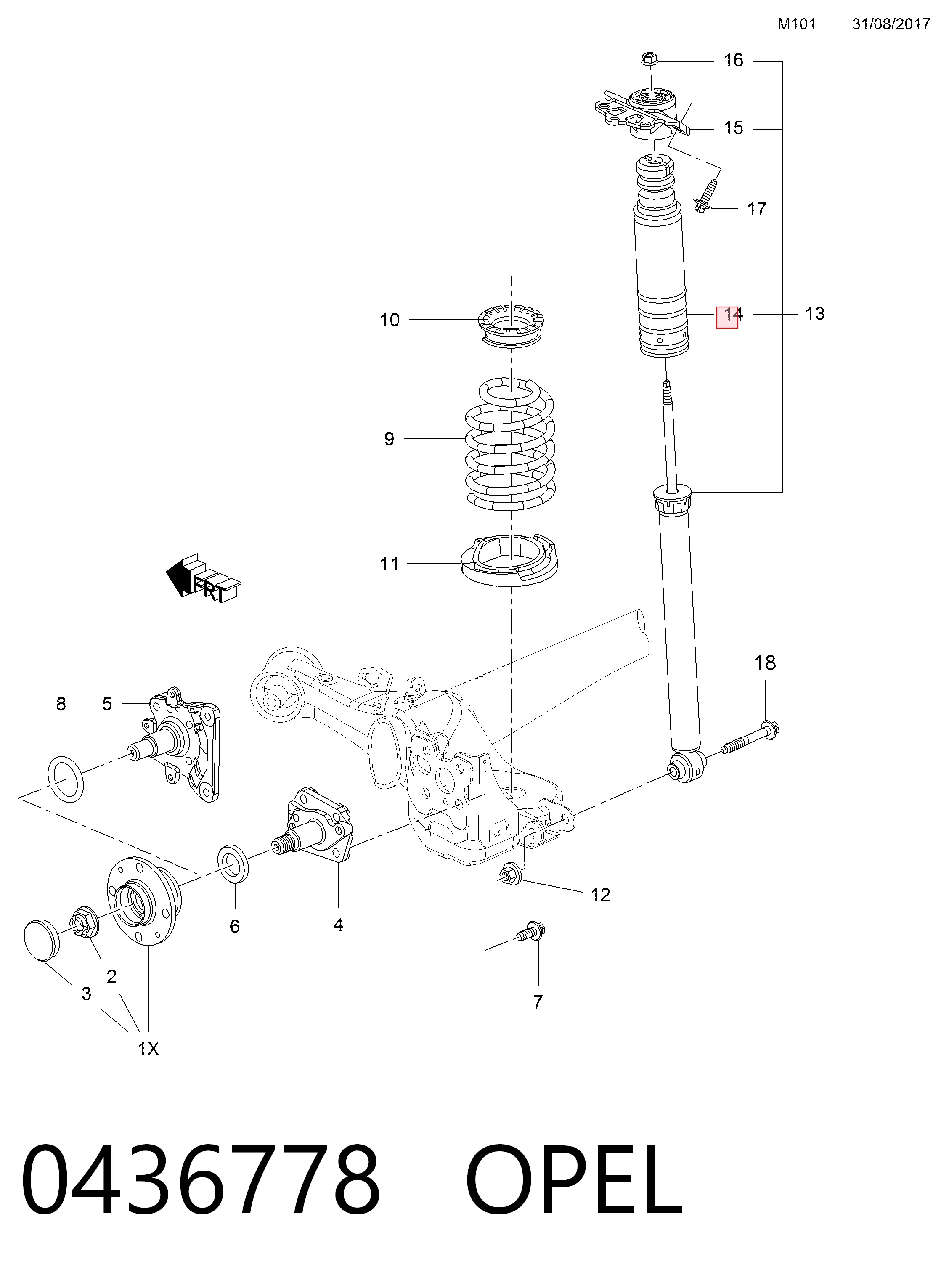 Отбойник задний Kayaba KYB910276 цена, от 24.46 USD