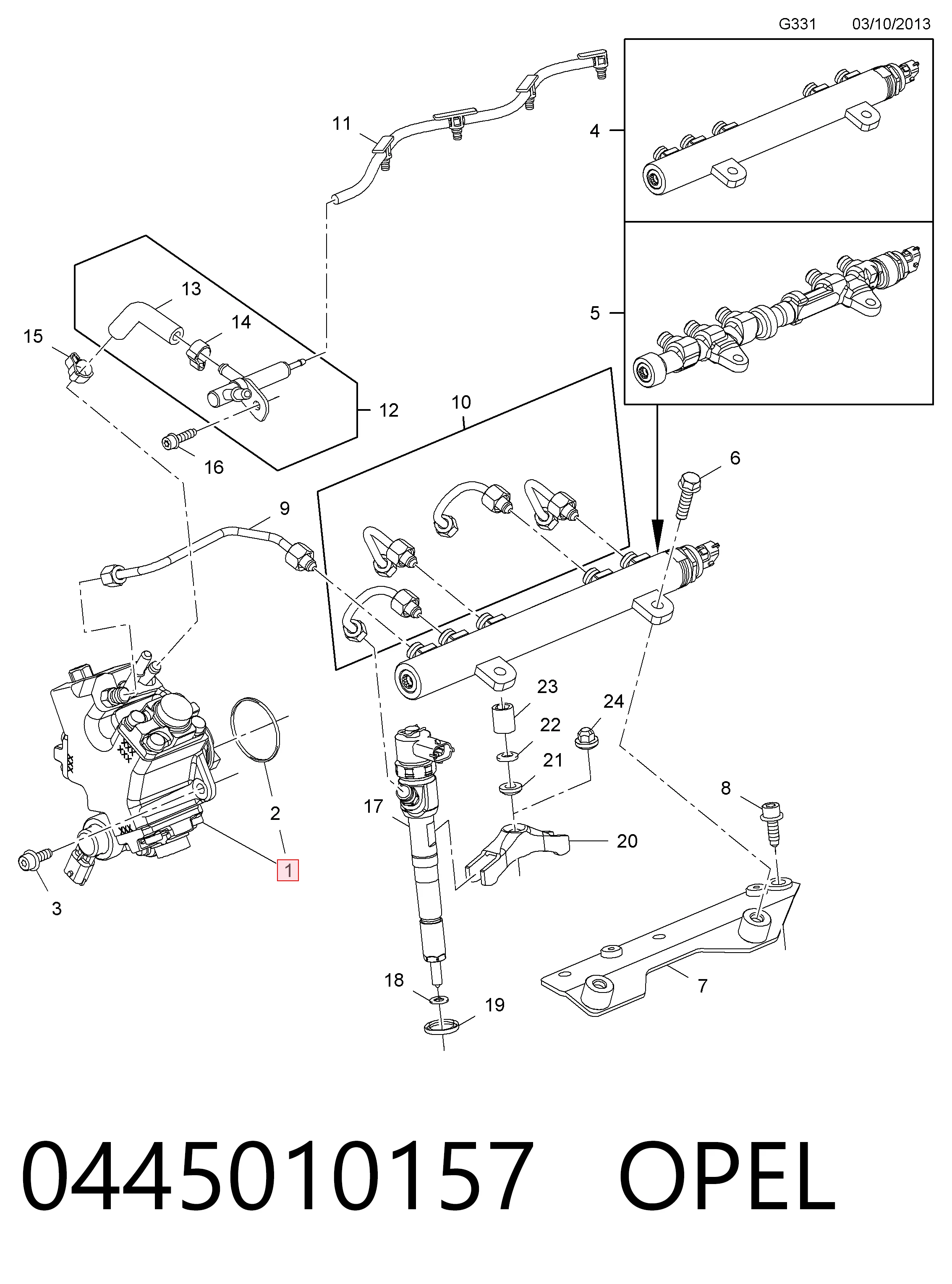 445010293 Bosch Насос топливный высокого давления (ТНВД)