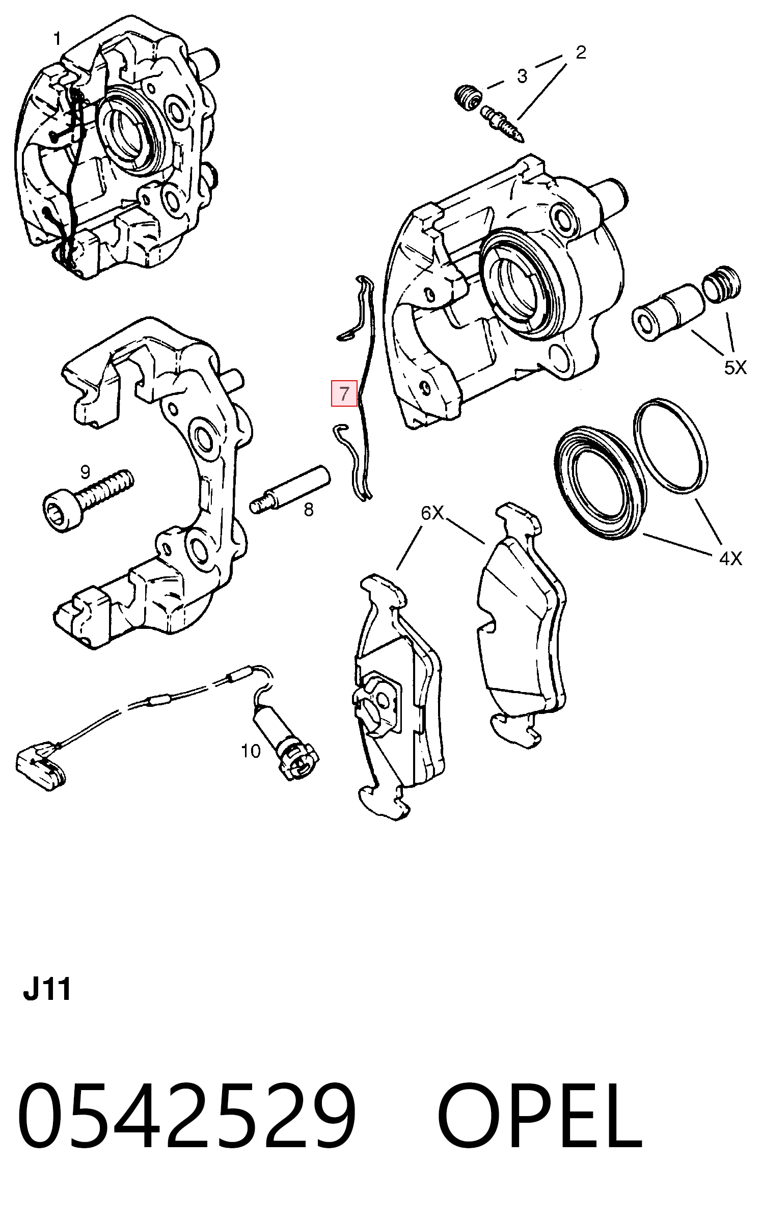 RK63931 Goodrem Пружинная защелка суппорта
