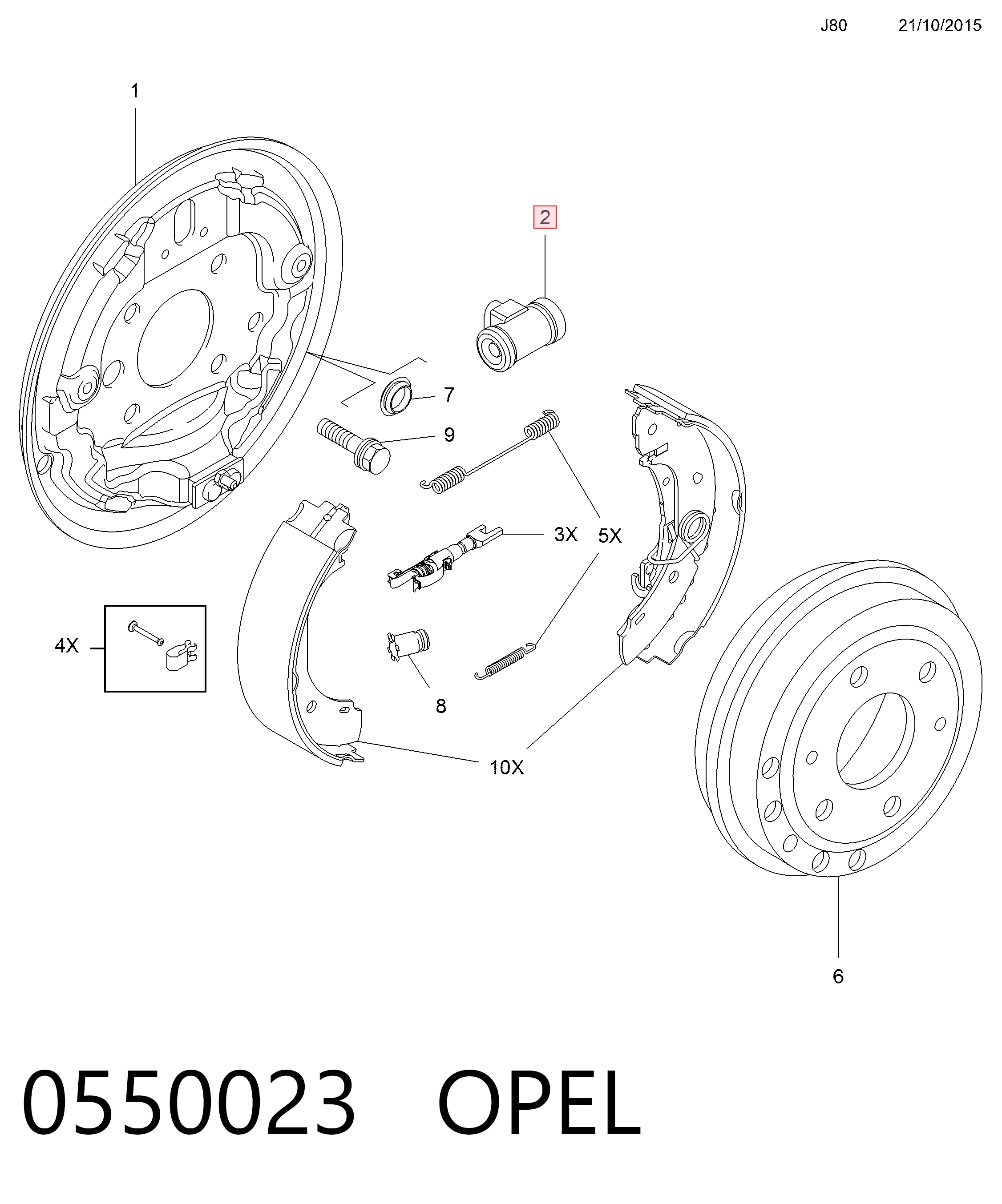 Цилиндр тормозной колесный 77365348 Fiat/Alfa/Lancia