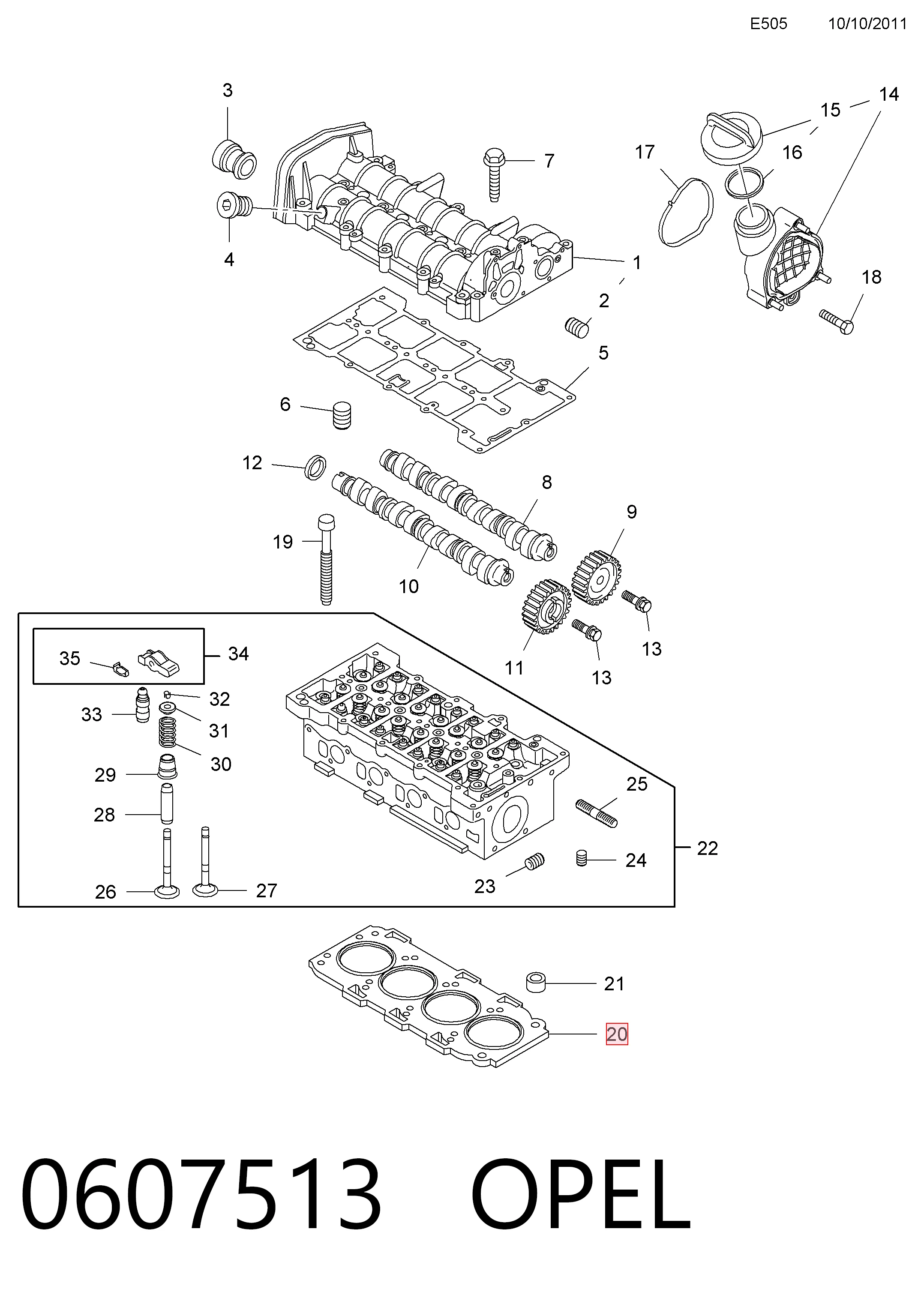Прокладка ГБЦ Peugeot/Citroen 55208989 цена, от 34.19 USD