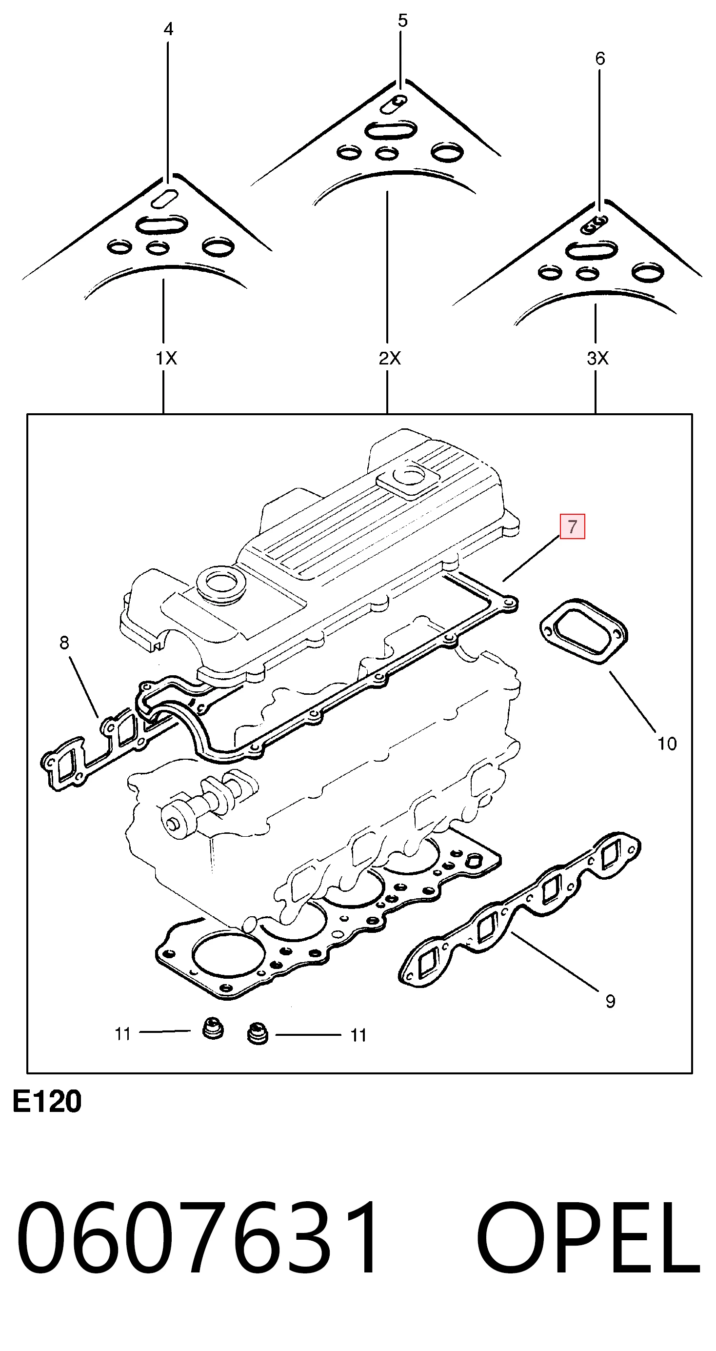 Купить 8943138030 NIPPON MOTORS Прокладка клапанной крышки двигателя