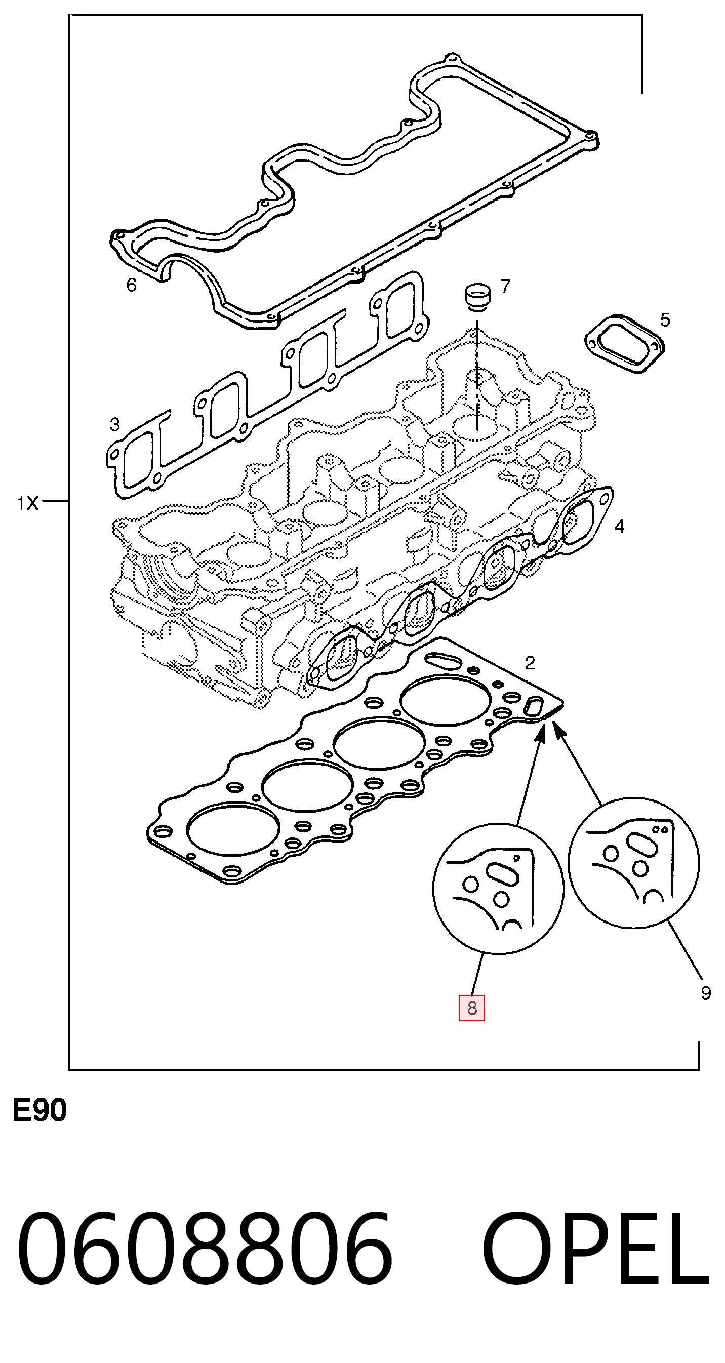 Прокладка ГБЦ Isuzu 8970120050 цена, от 51.00 USD