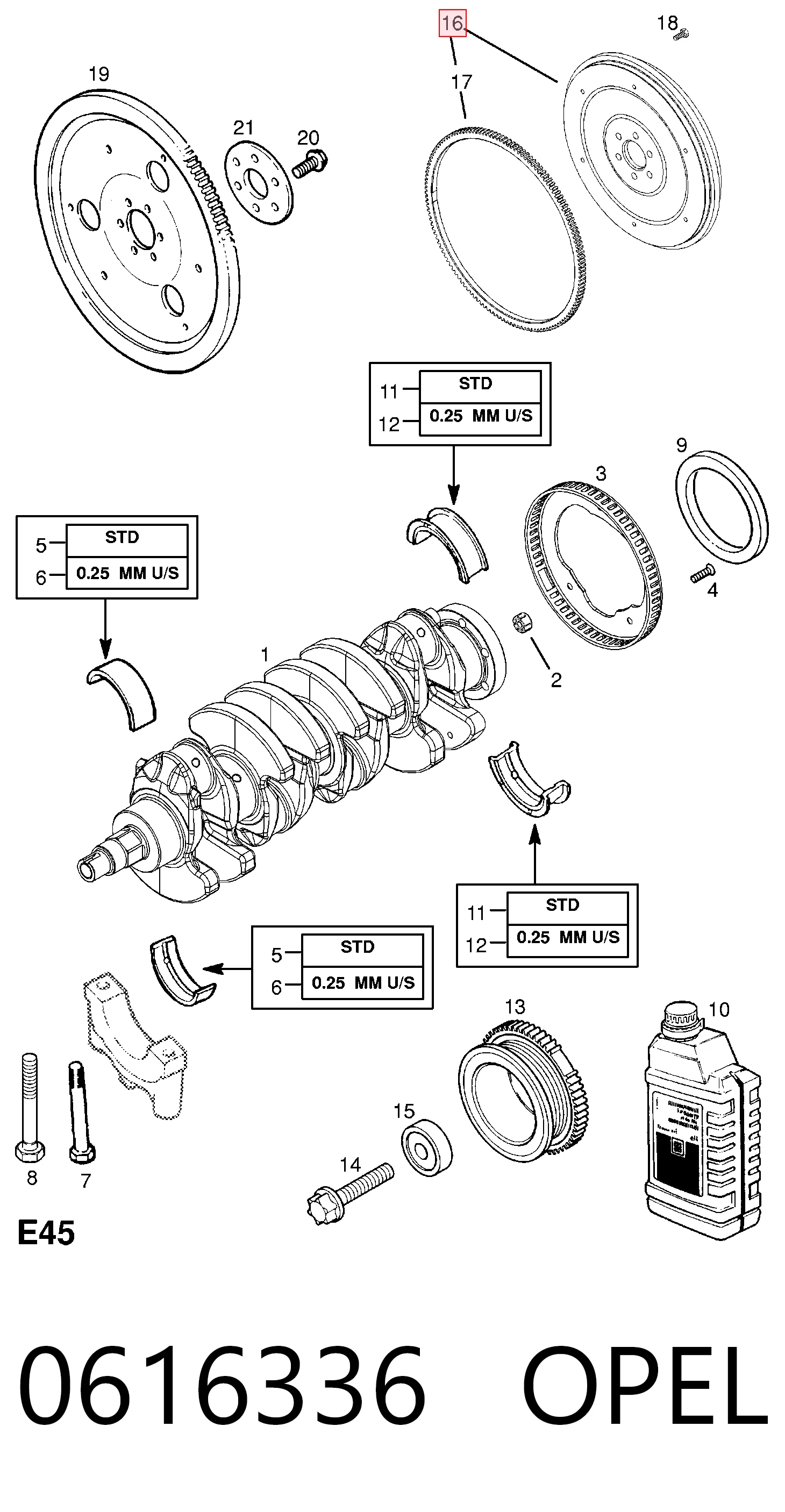 Купить 55587033 Peugeot/Citroen Маховик с зубчатым ободом