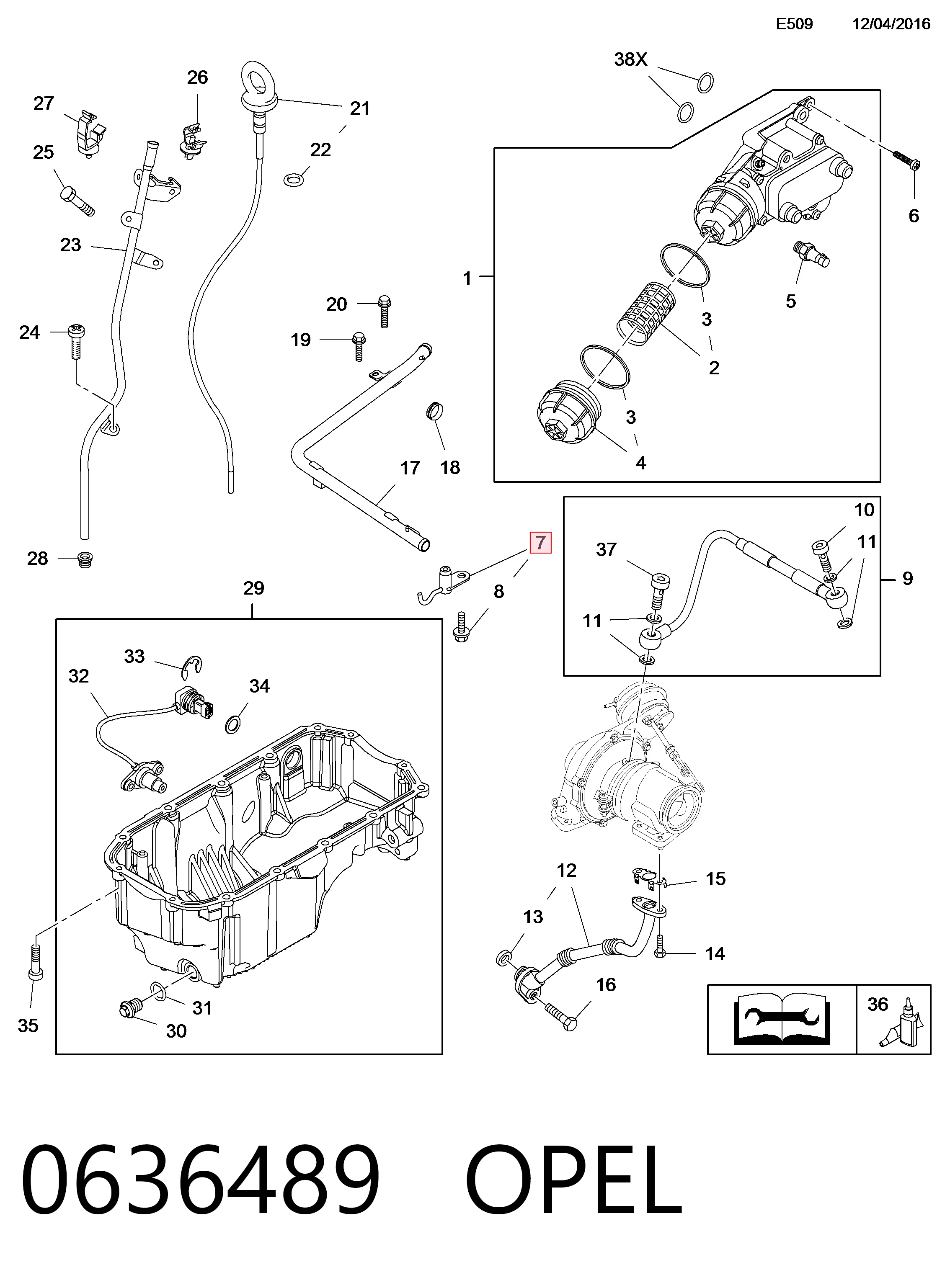 55253898 Opel Форсунка масляная