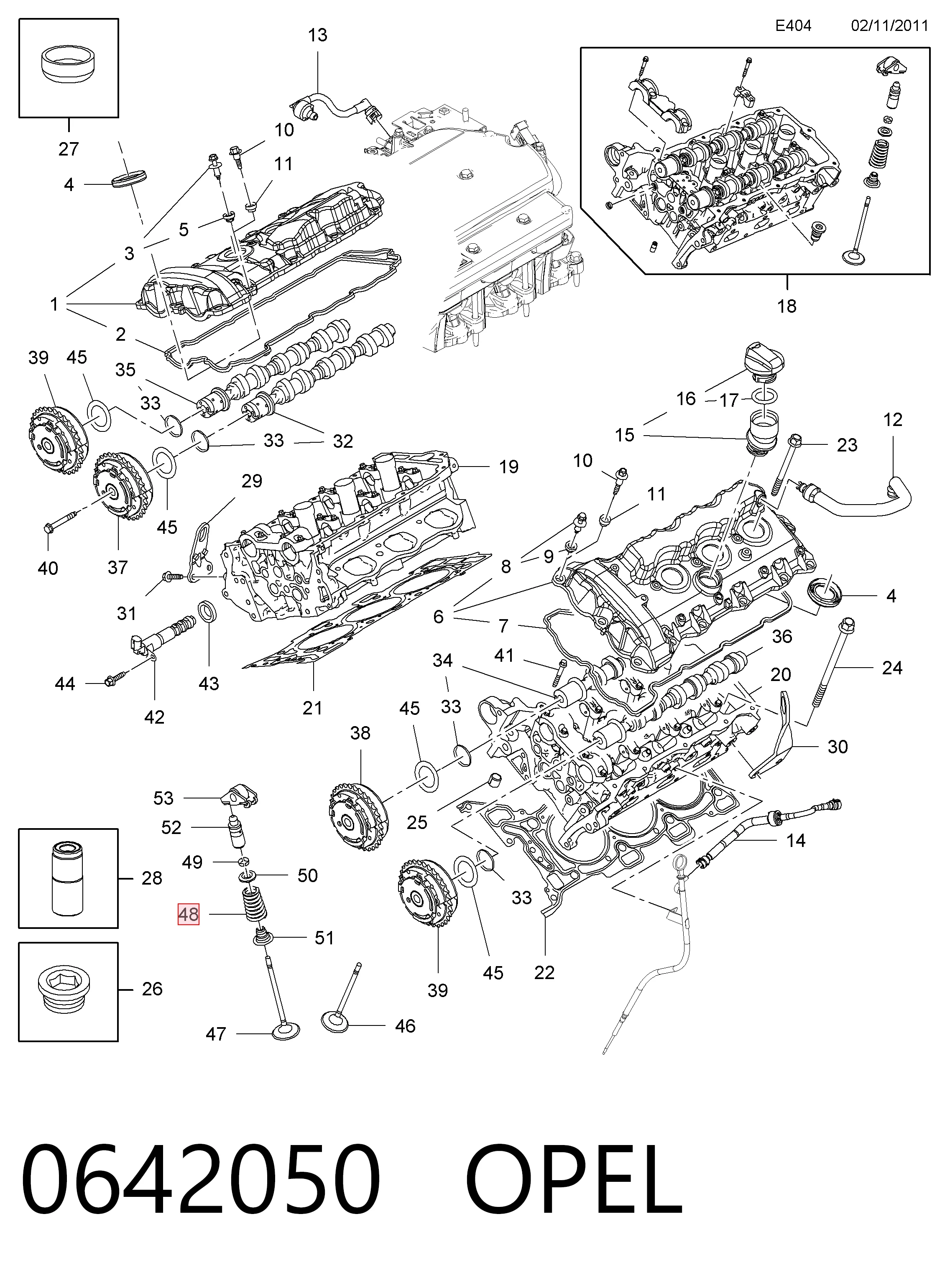 12686721 Peugeot/Citroen Пружина клапана