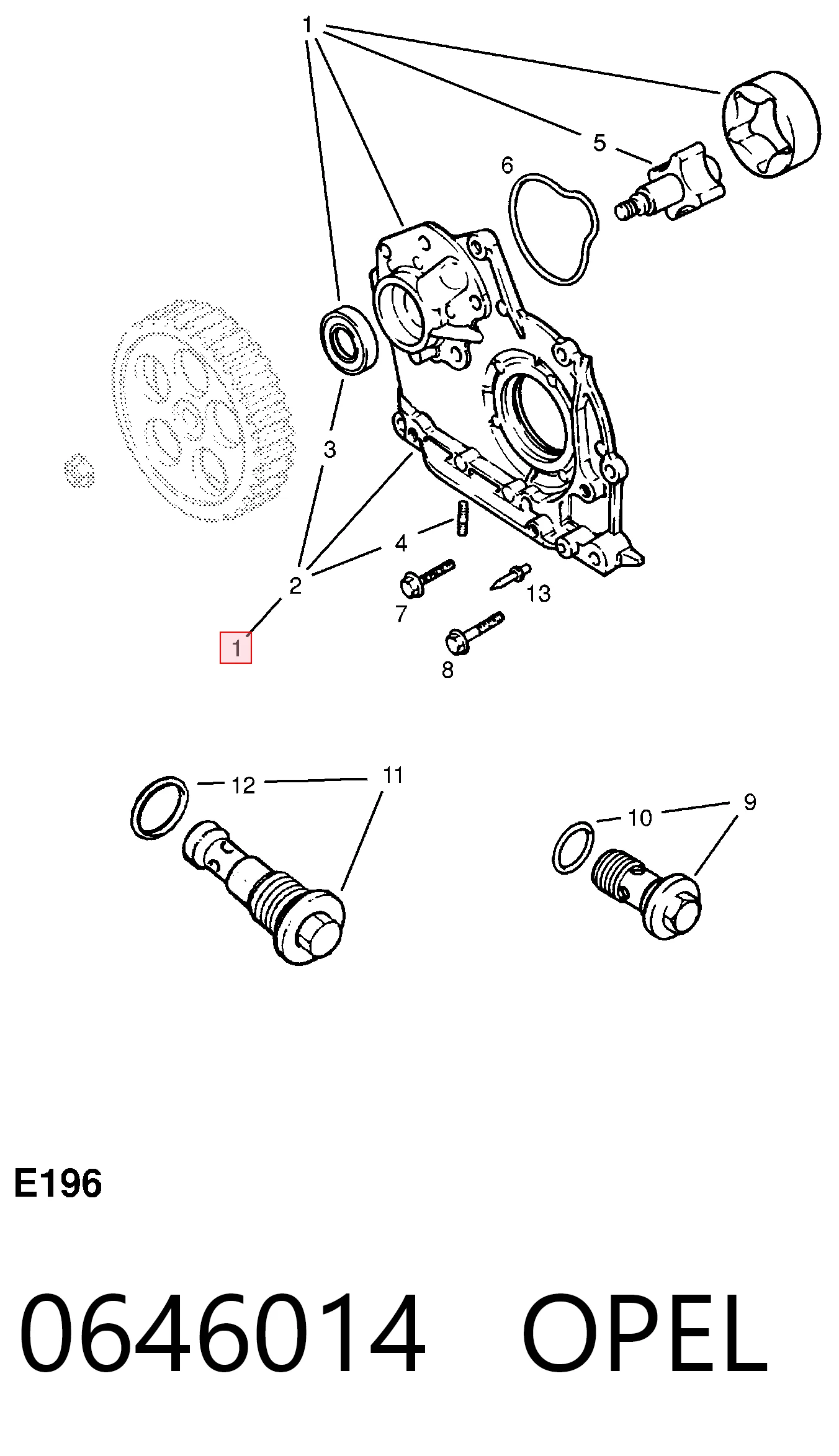 97096814 Peugeot/Citroen Масляный насос двигателя
