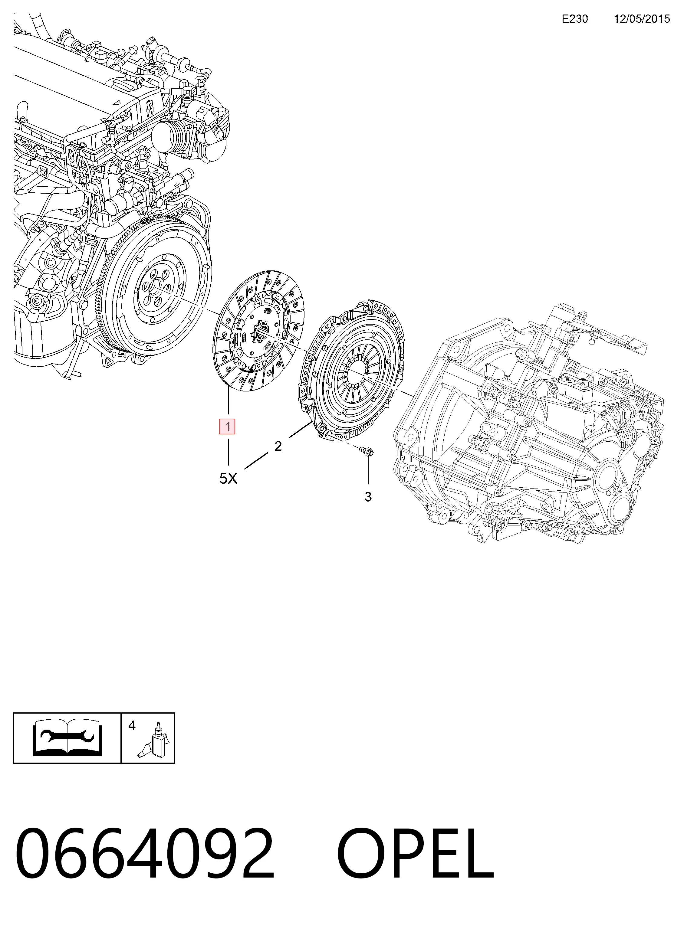 Диск сцепления 666091 General Motors