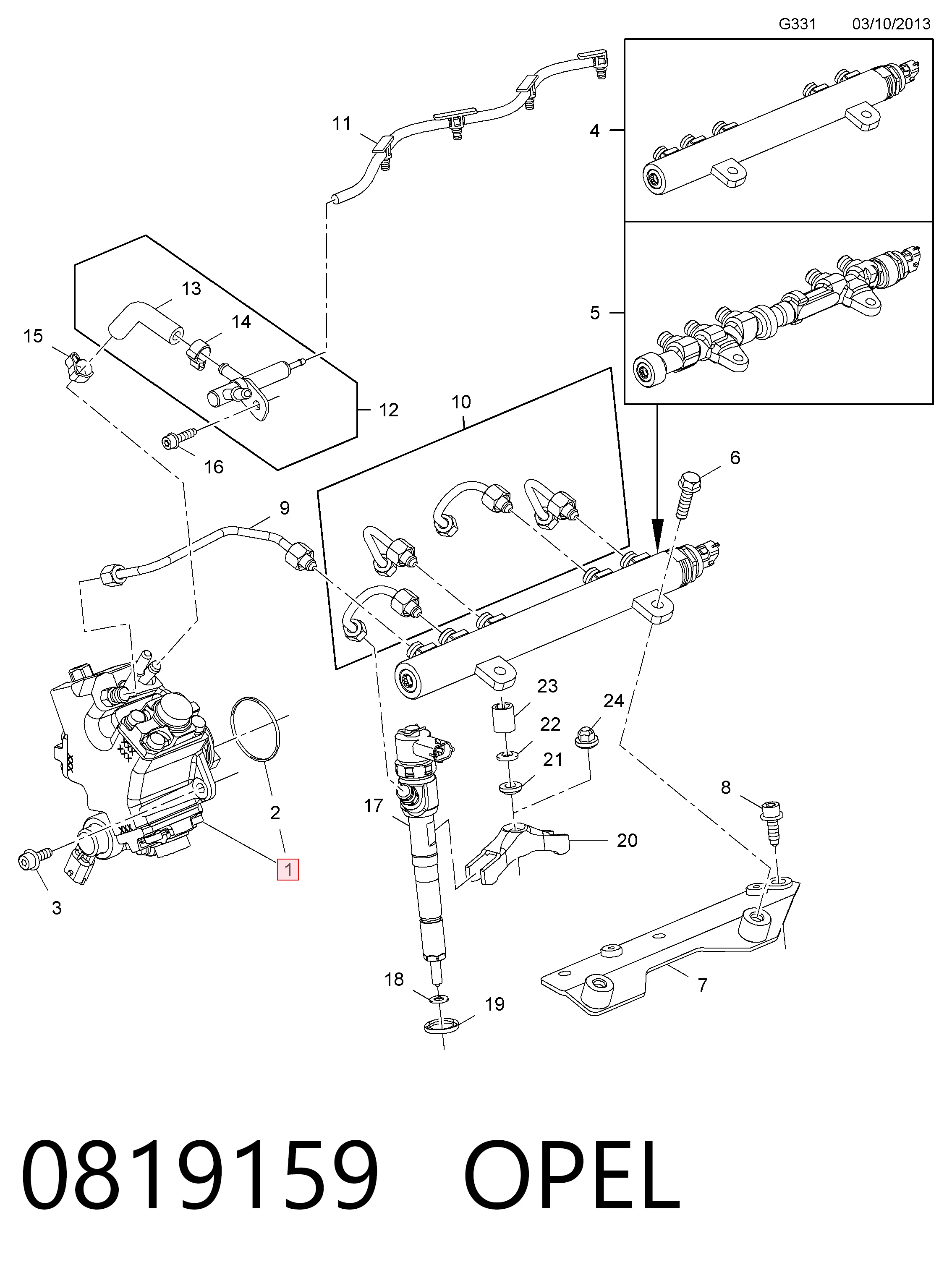 0445010381 Bosch Насос топливный высокого давления (ТНВД)