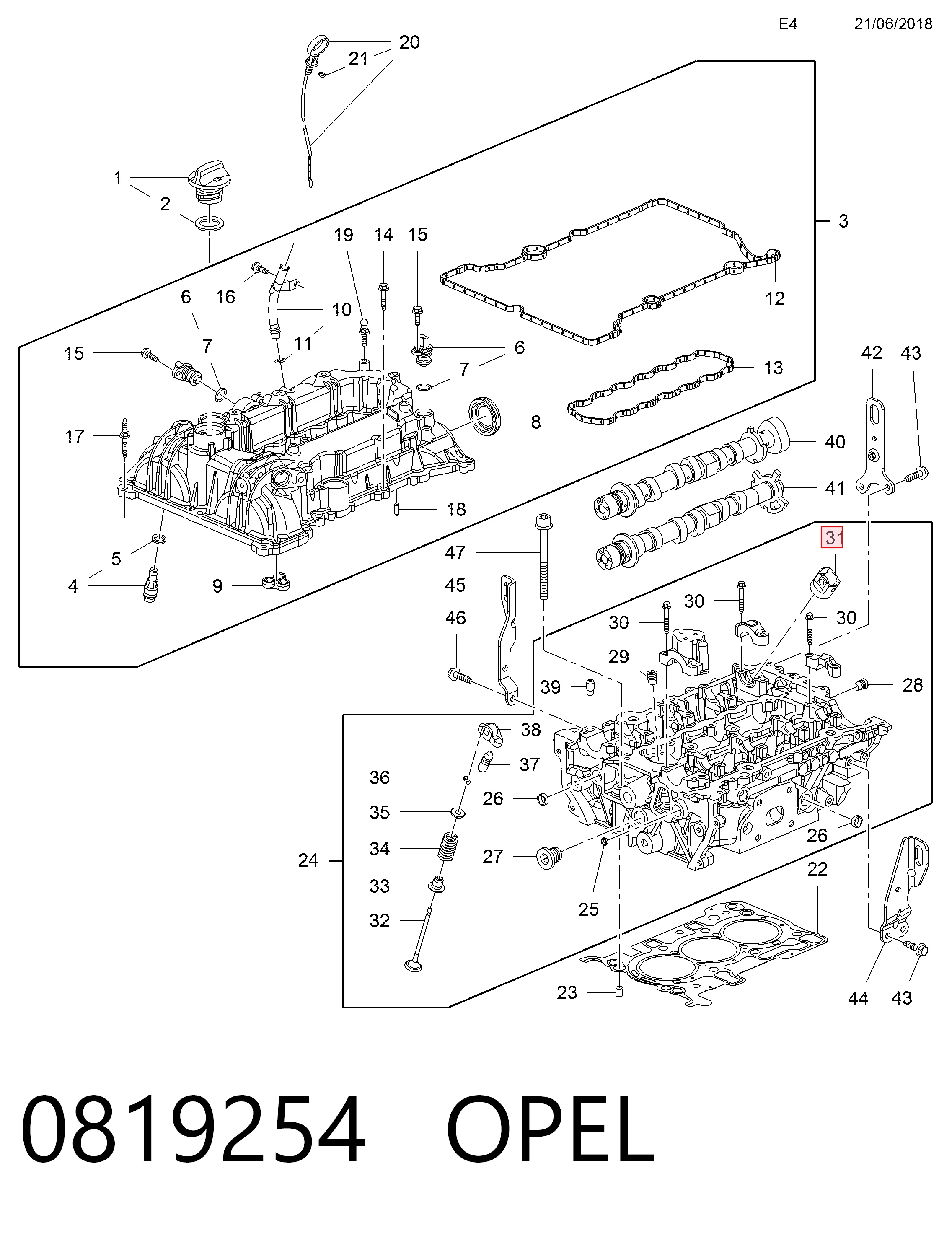 Толкатель топливного насоса 55569519 General Motors
