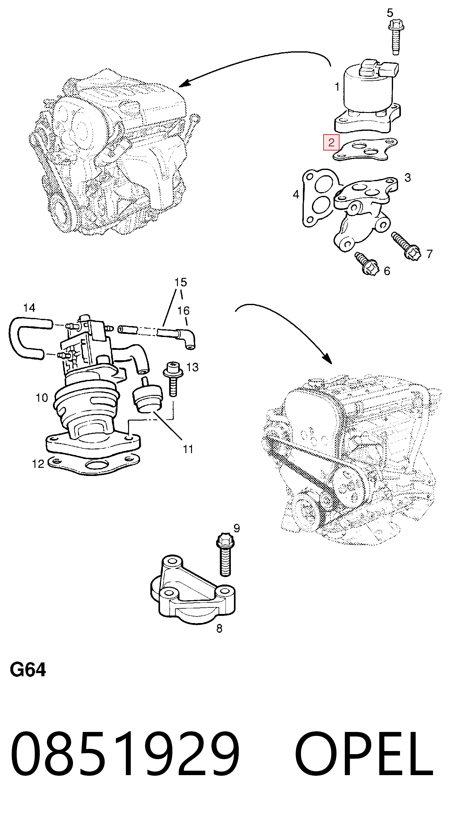 Прокладка EGR-клапана рециркуляции General Motors 0851929 цена, от 1.28 USD