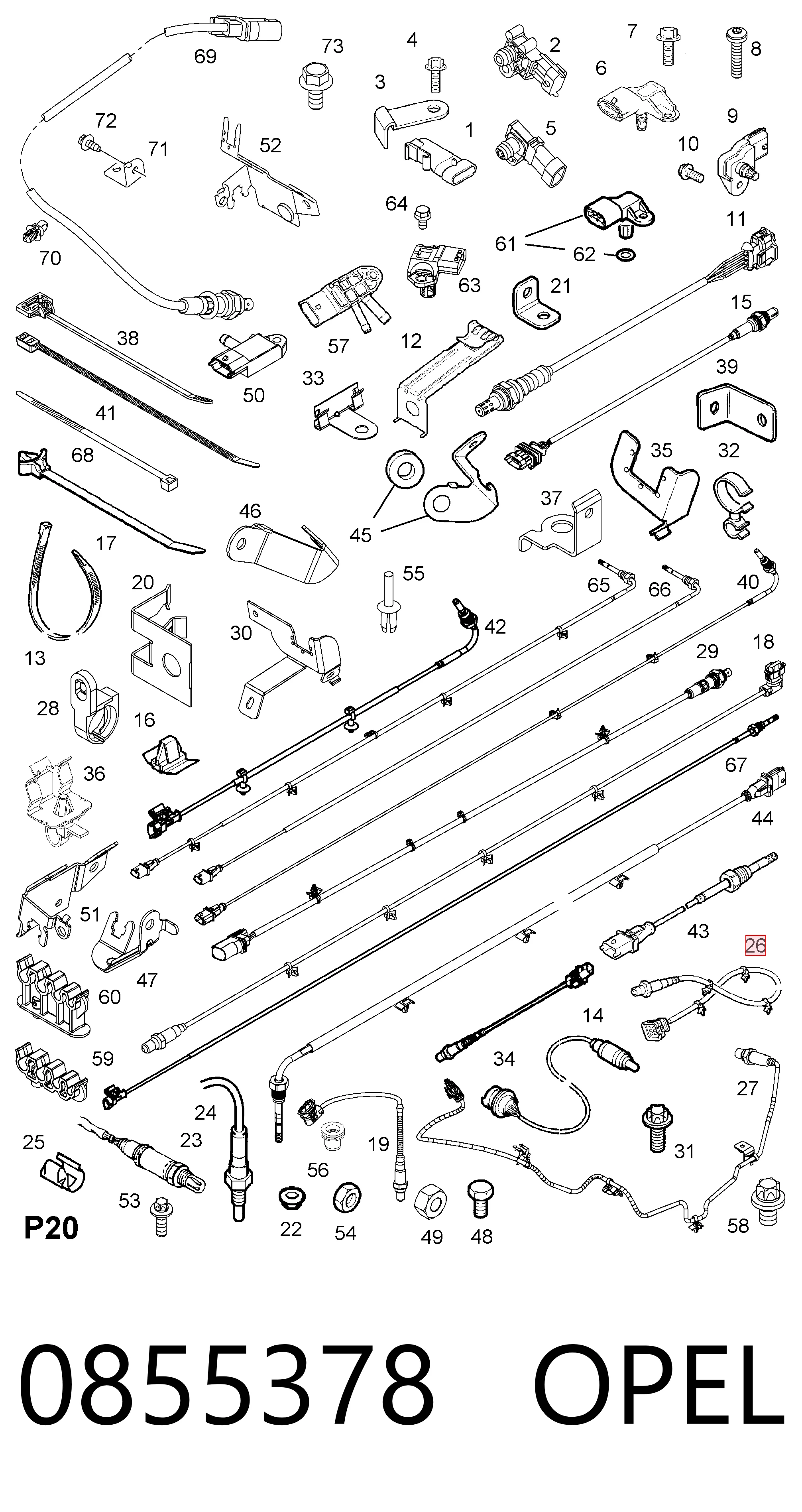 Датчик кислорода до катализатора 258006280 Bosch