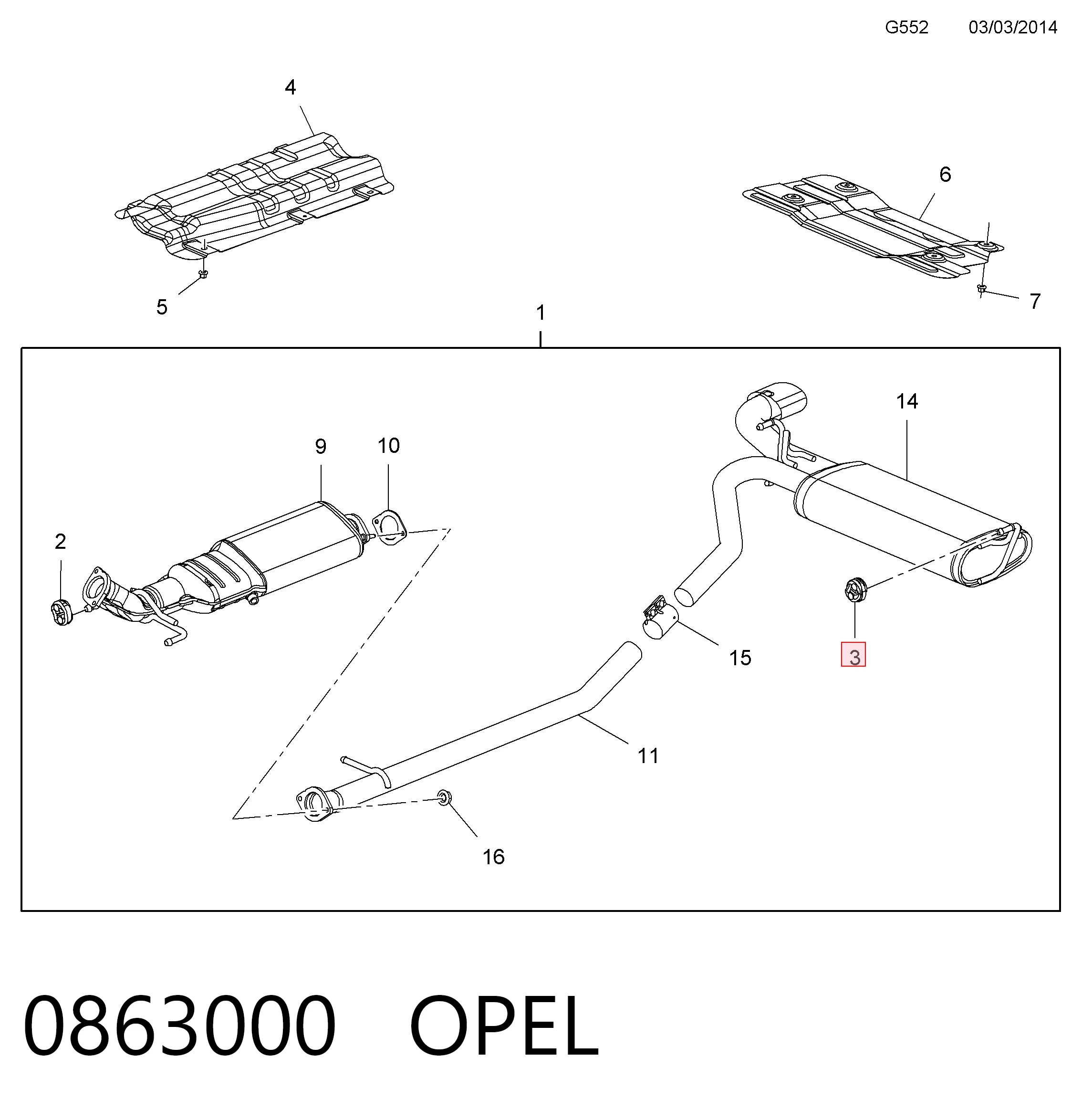  General Motors 863000 цена, от 3.47 USD