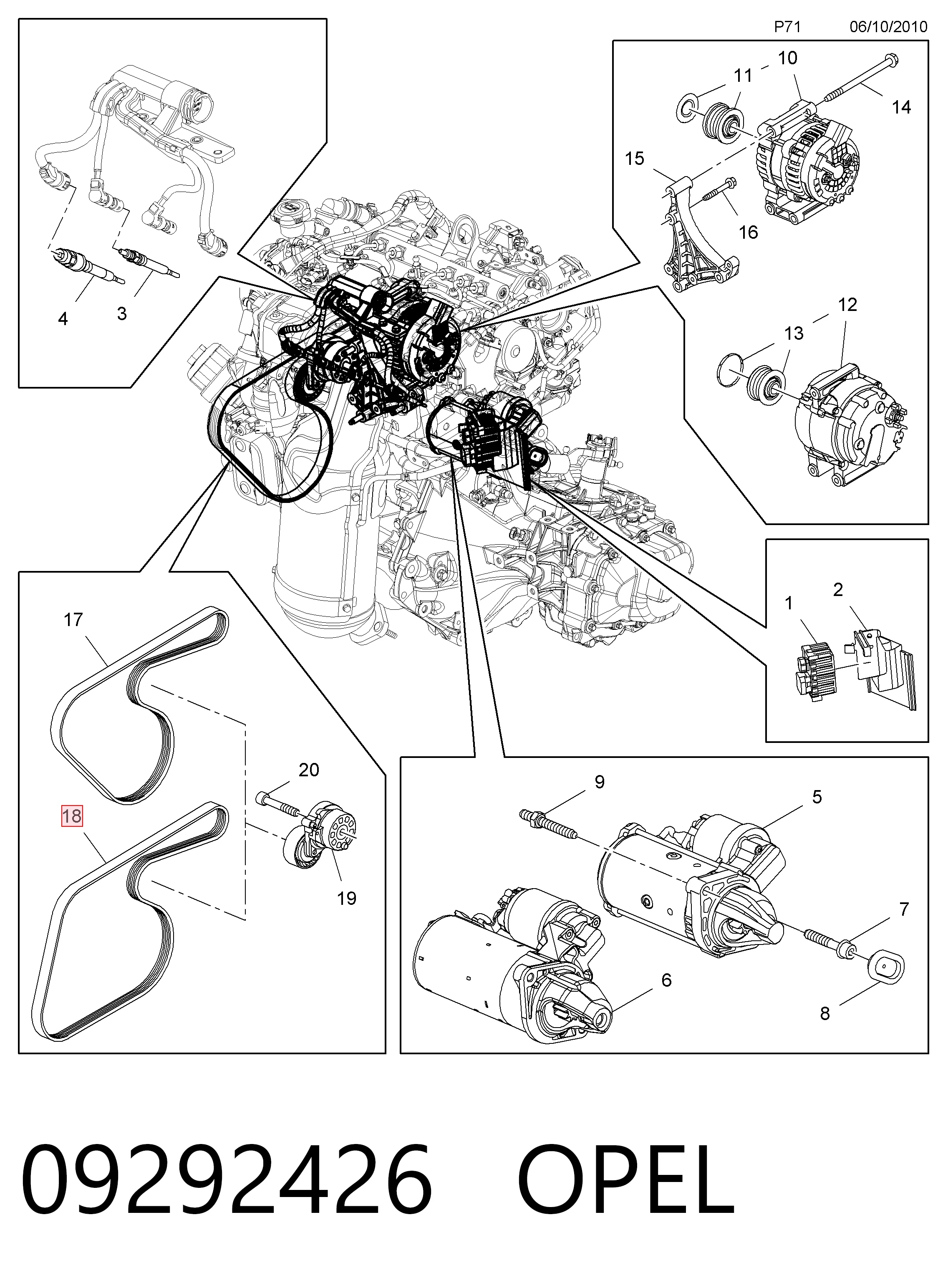 9932100885 Daihatsu Поликлиновый ремень