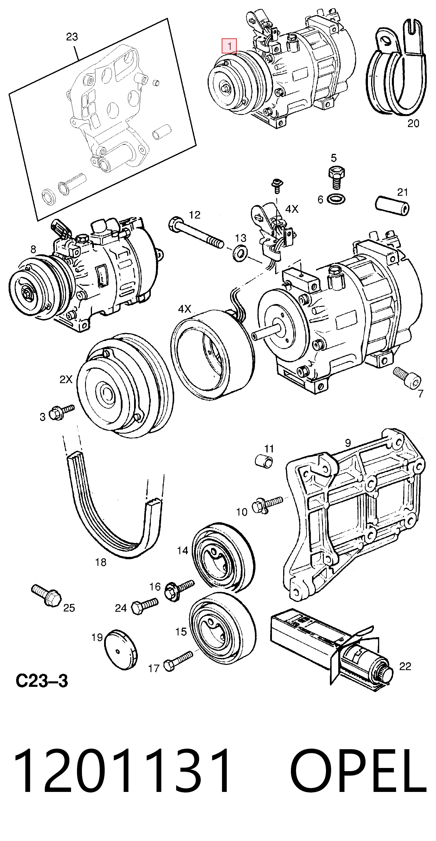 Купить 9196940 General Motors Компрессор климатической установки
