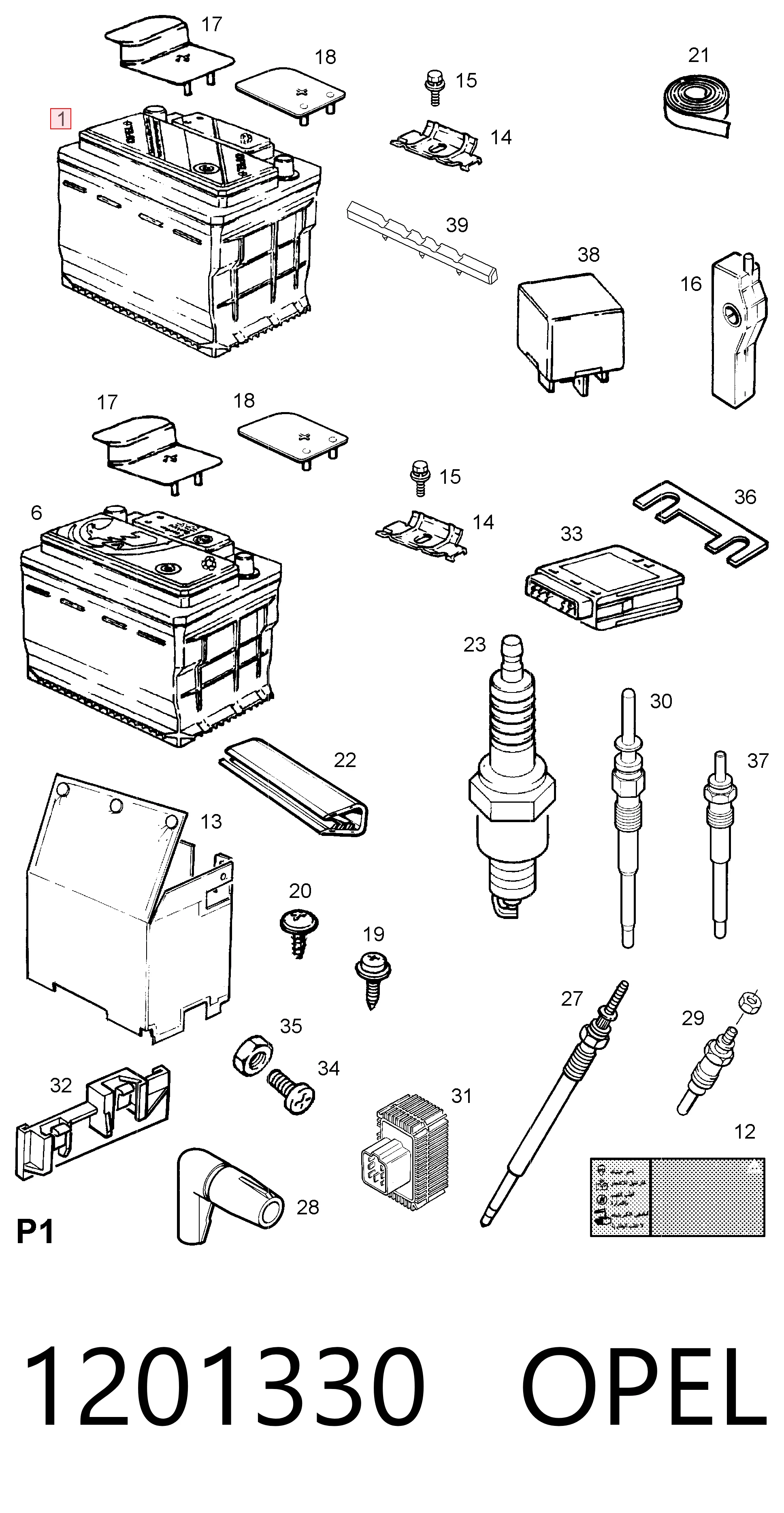 244100020R Renault (RVI) Аккумуляторная батарея