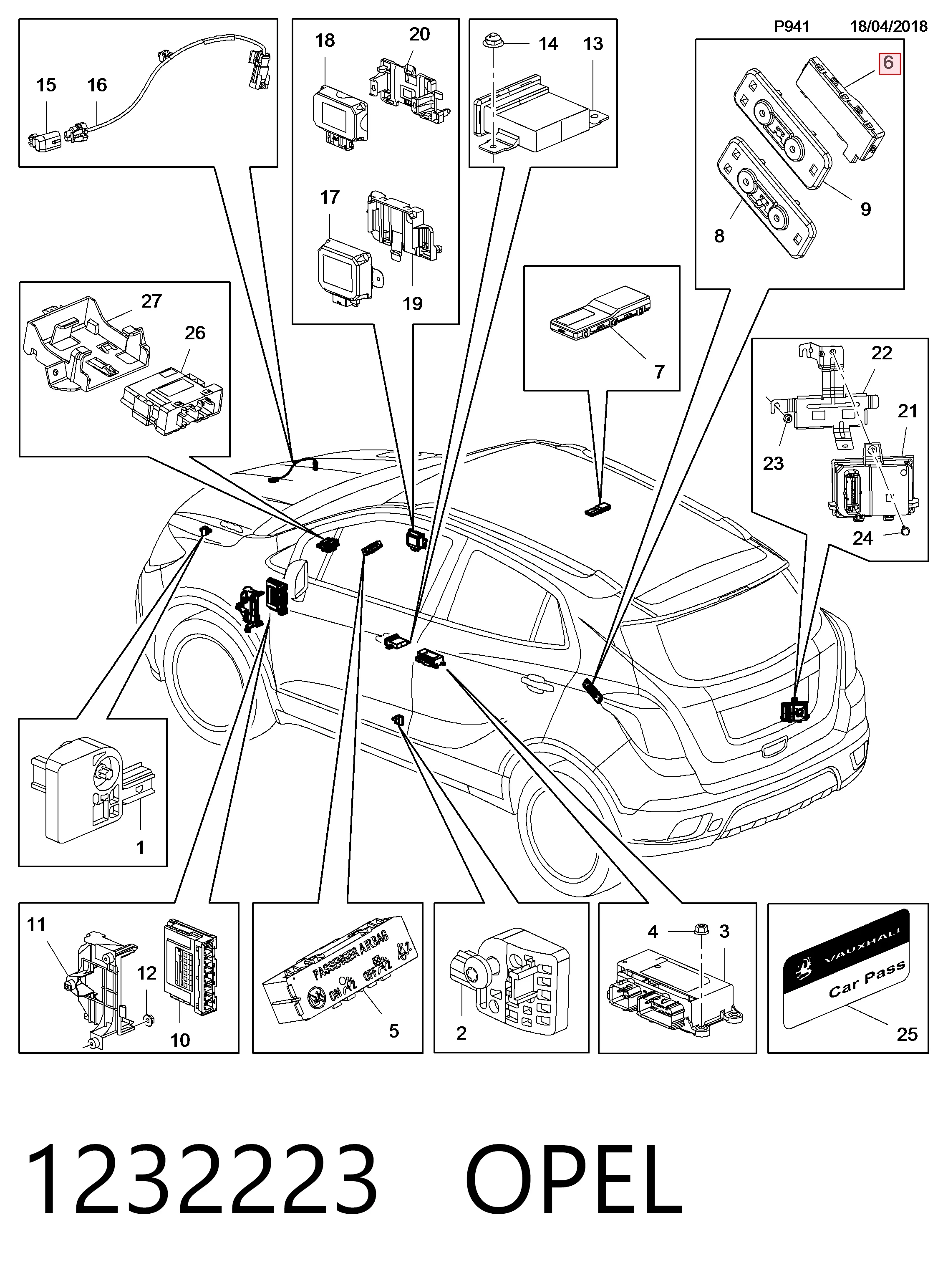 Блок управления центральным замком Bosch F00HJ00487